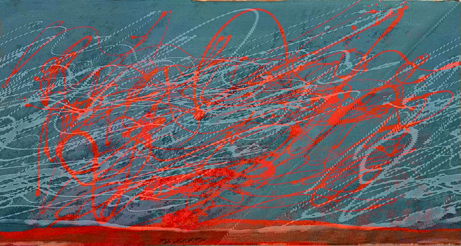 Giulio Turcato, Itinerario (début des années 1970 ; huile et techniques mixtes sur caoutchouc mousse, 73x39 cm). En concession de la Galleria Lombardi Giulio Turcato, Itinerario (début des années 1970 ; huile et techniques mixtes sur caoutchouc mousse, 73x39 cm). En concession de la Galleria Lombardi