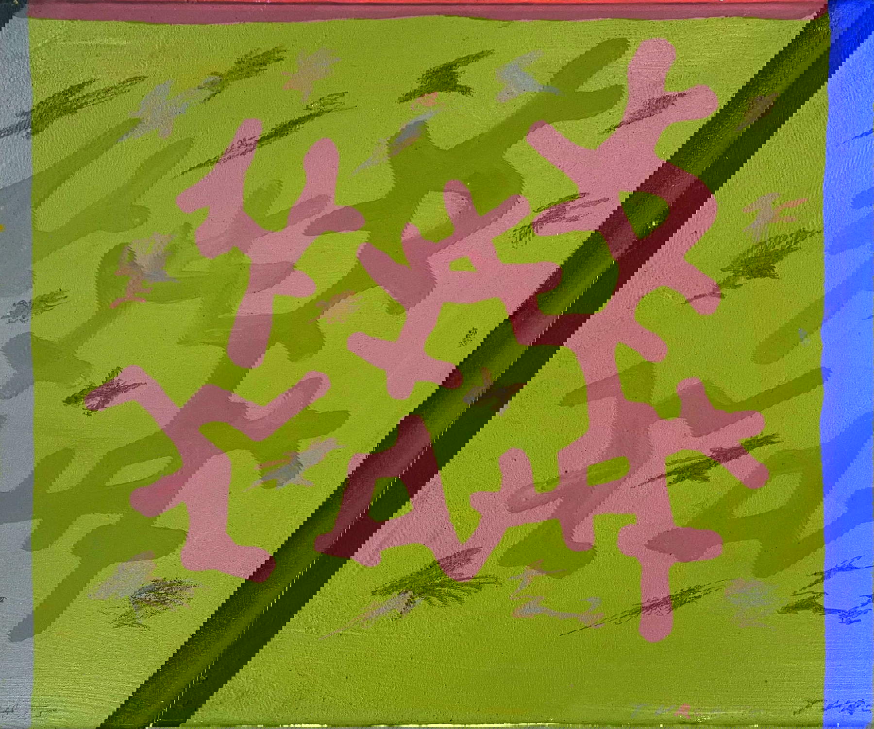 Giulio Turcato, Segnico (1958-60 ; huile sur toile, 50x60 cm). En concession de la Galleria Lombardi Giulio Turcato, Segnico (1958-60 ; huile sur toile, 50x60 cm). En concession de la Galleria Lombardi
