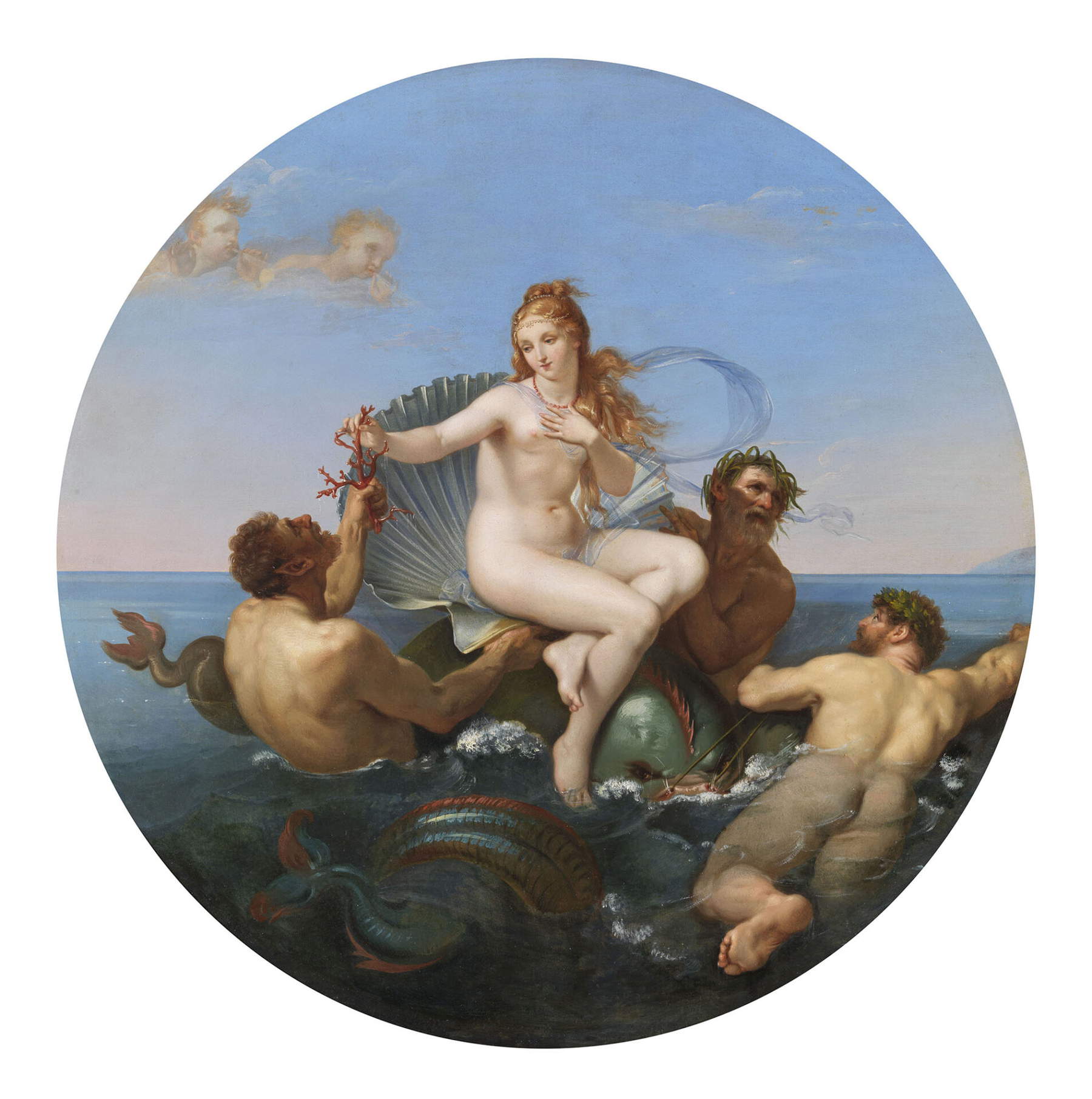 Giuseppe Bezzuoli, El nacimiento de Venus. Archivo fotográfico: Musei Civici, Fotostudio Rapuzzi.