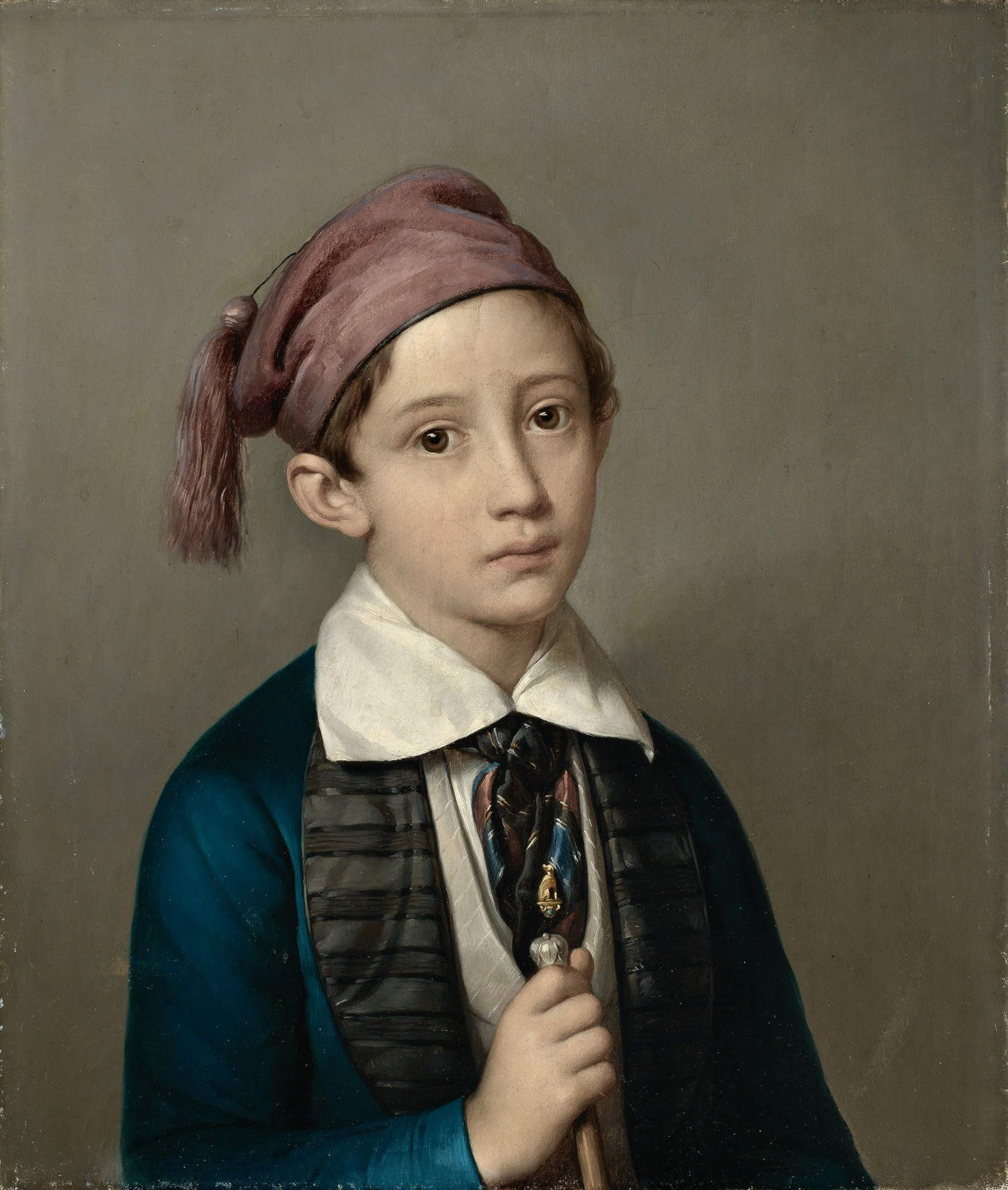 Giuseppe Diotti, Portrait of Giovanni Emanuele Caffi (oil on canvas, 52 x 44 cm). Exhibited in IFA