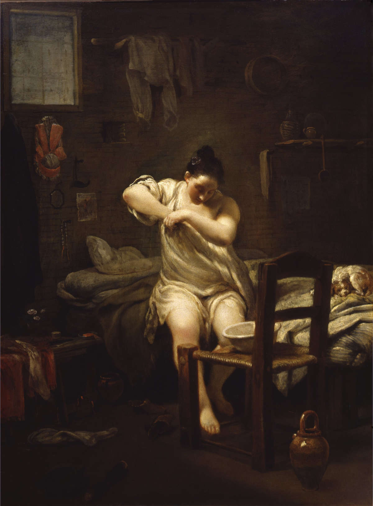 Giuseppe Maria Crespi, Donna che si lava