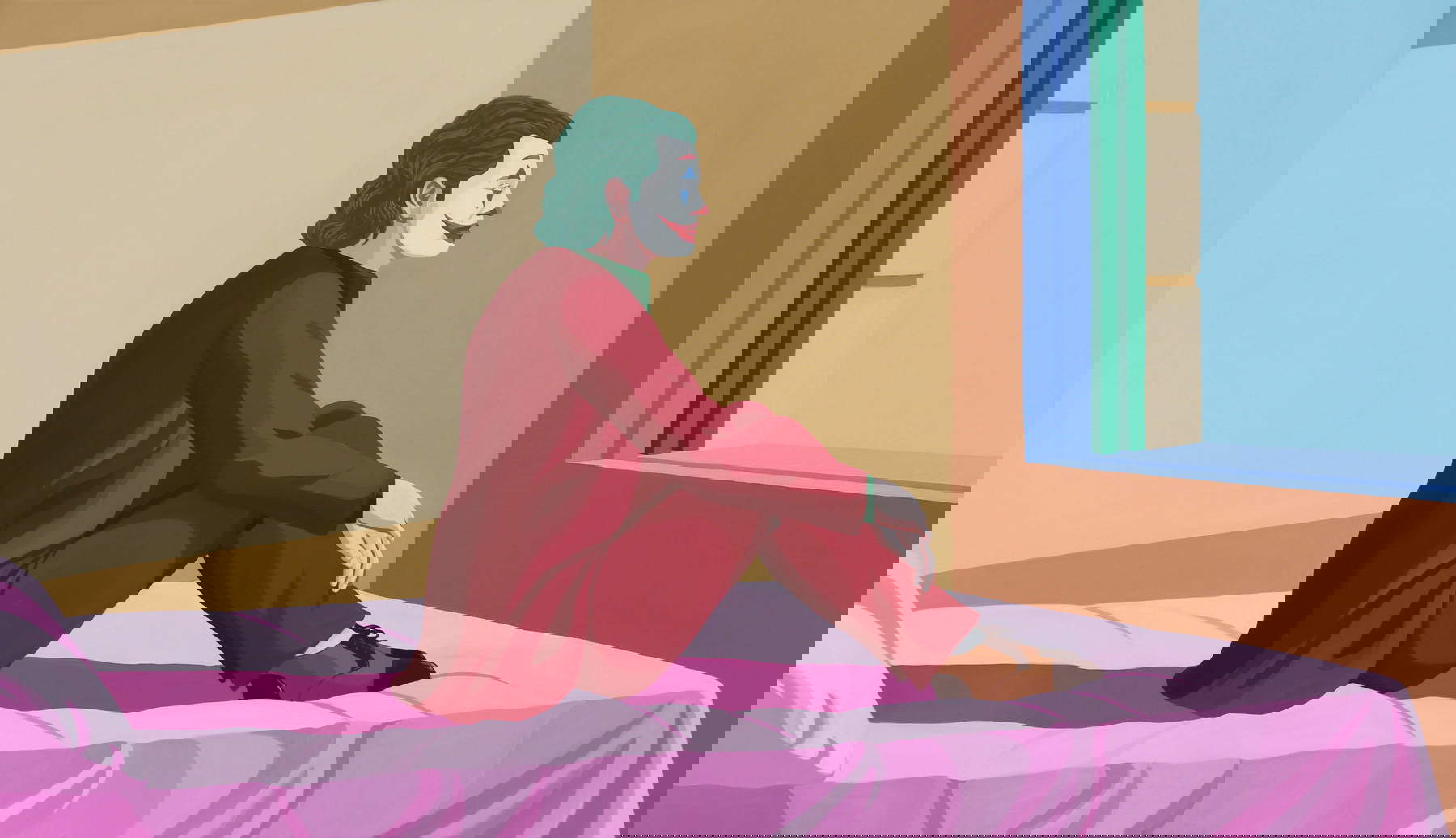 Giuseppe Veneziano, Lockdown (2020; acrylic on canvas, 110x190 cm)