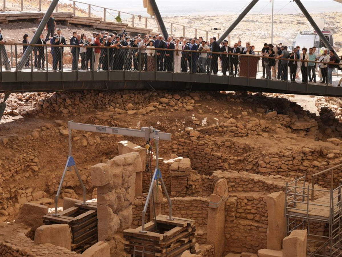La cerimonia nel sito di G&ouml;beklitepe. Foto: &copy; Ministero della Cultura e del Turismo della Repubblica della Turchia