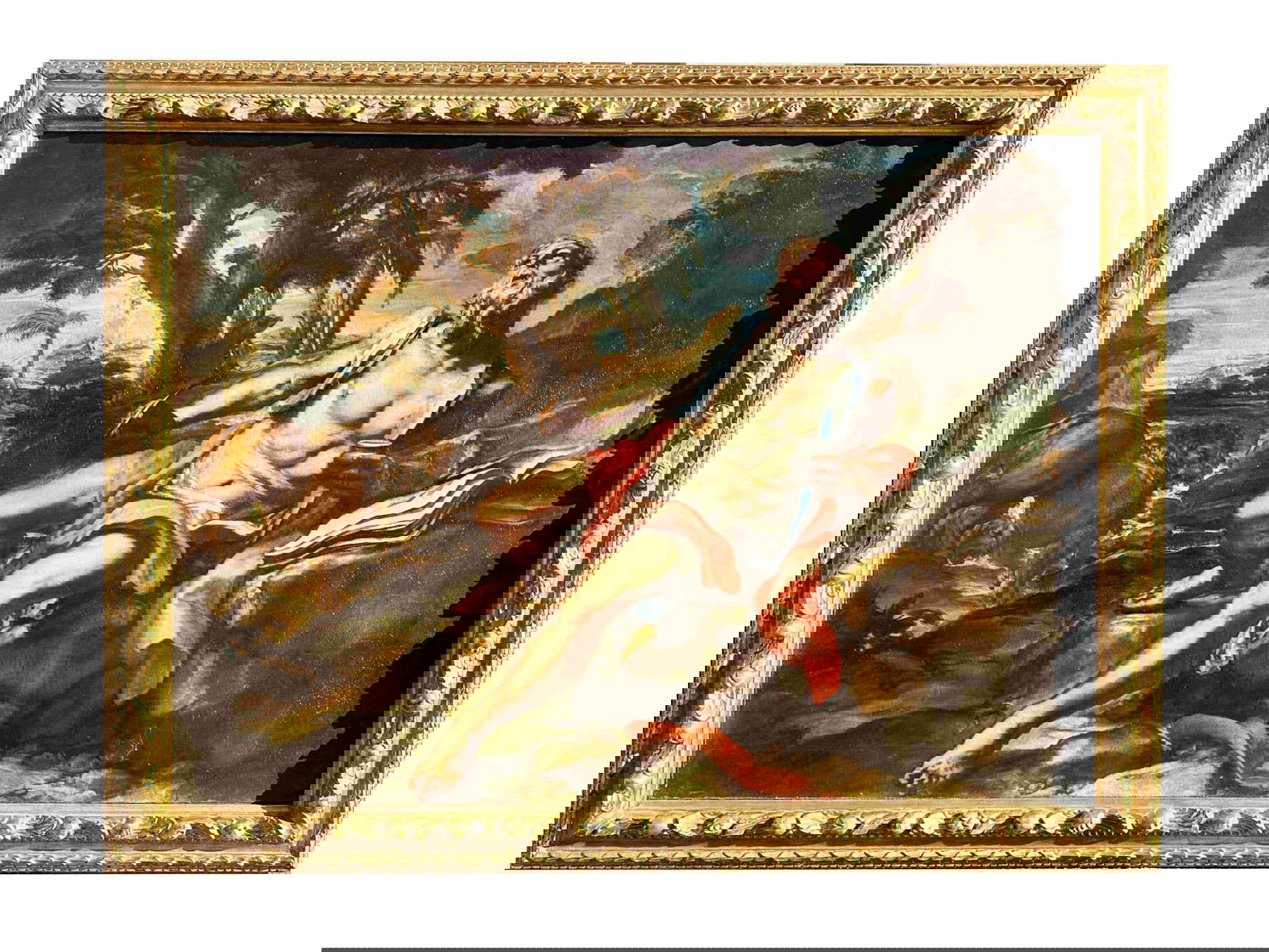 Gregorio De Ferrari, Saint Jerome in the Desert (1670-1675; oil on canvas). Presented by Capozzi Antiquities Gregorio De Ferrari, Saint Jerome in the Desert (1670-1675; oil on canvas). Presented by Capozzi Antiquities