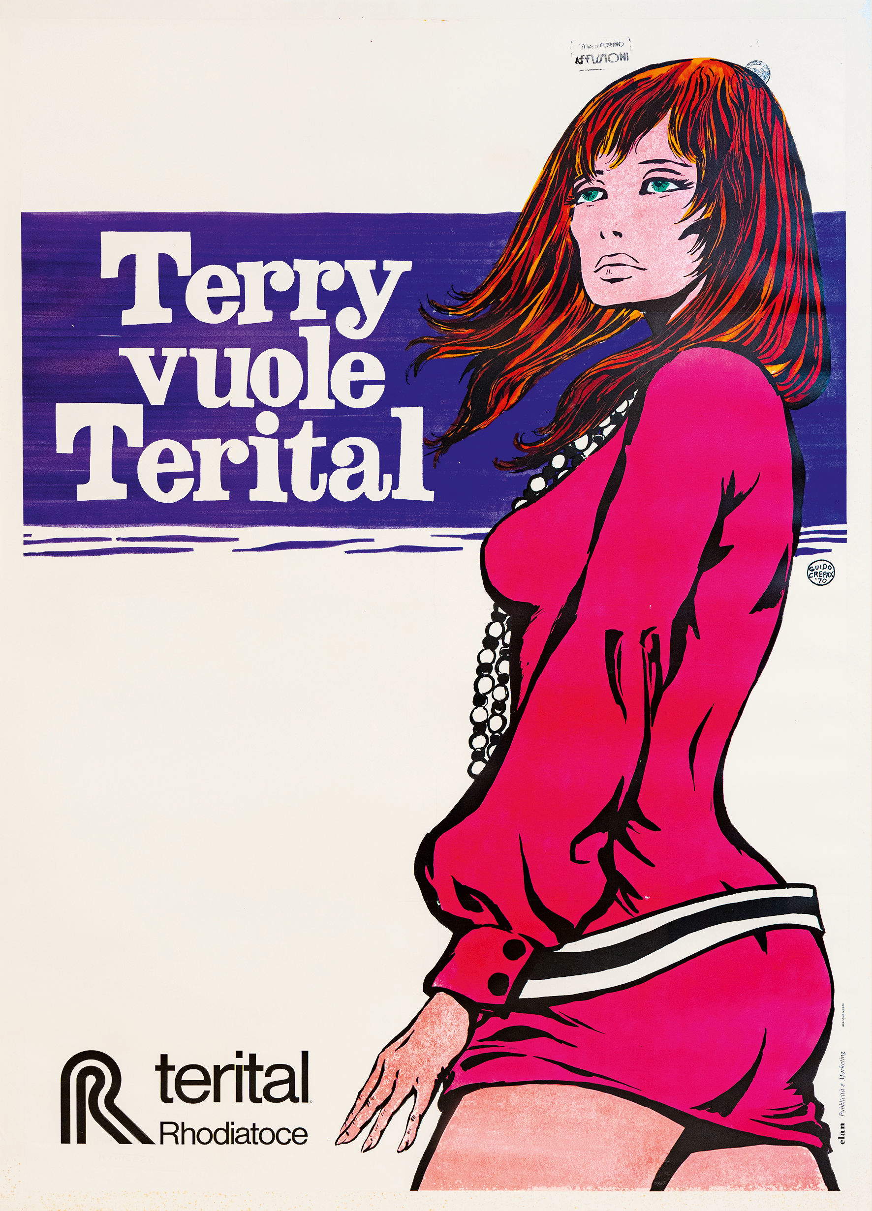 Guido Crepax, Terry vuole Terital, 1970. Collezione privata &copy; Archivio Guido Crepax