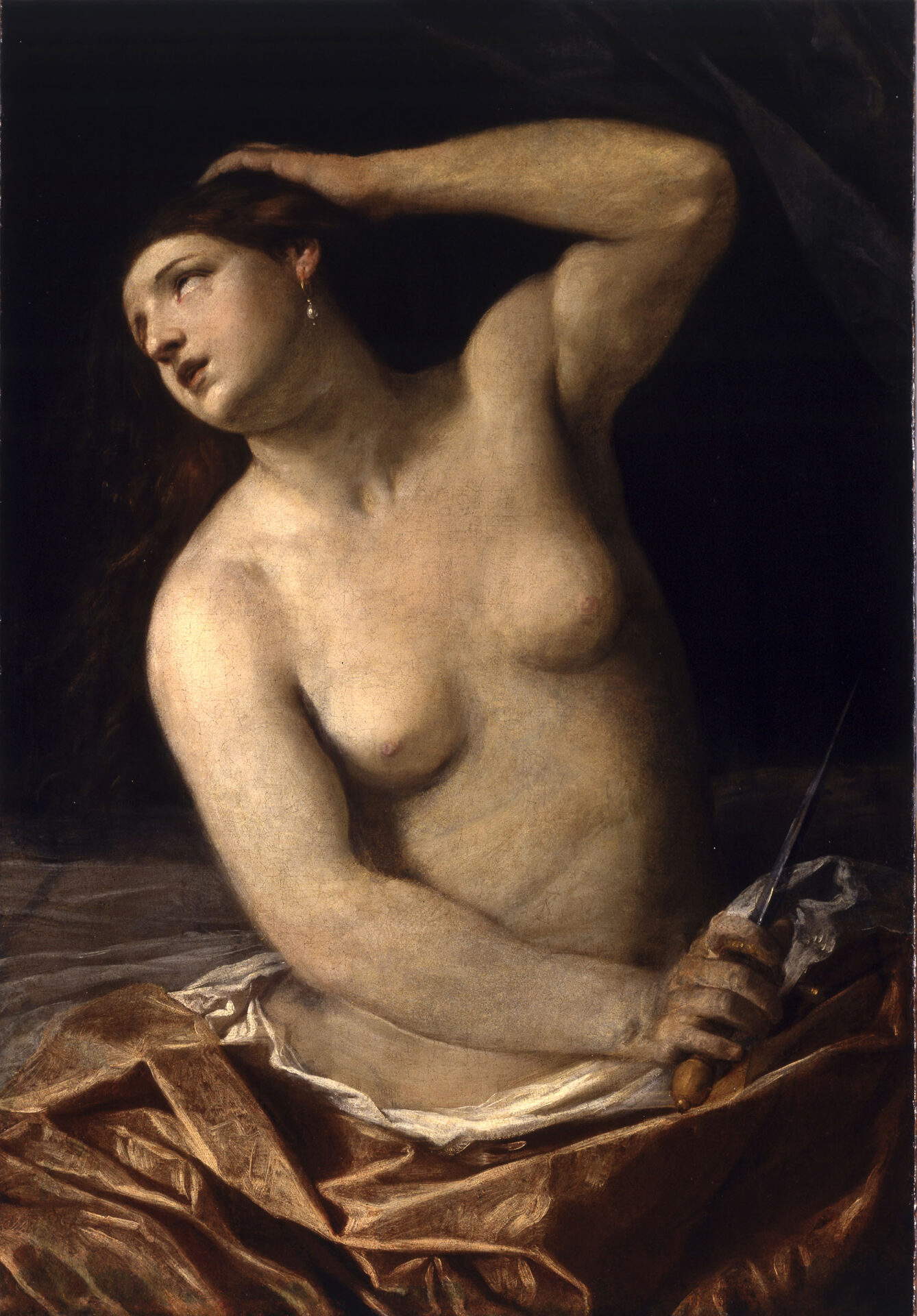 Guido Reni, Tod der Lucretia (um 1638-1642; Öl auf Leinwand; Turin, Musei Reali - Galleria Sabauda)