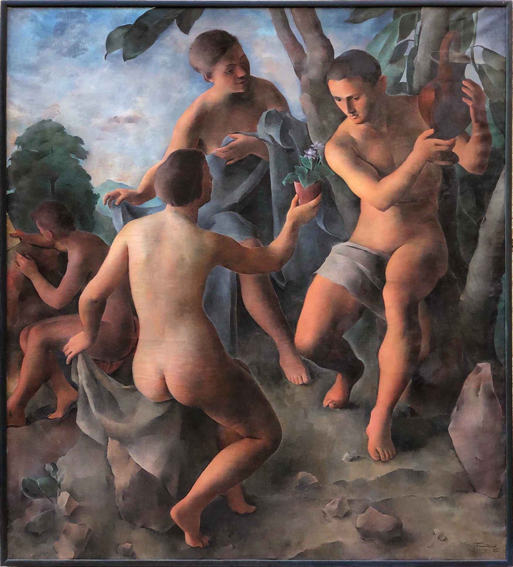 Guido Trentini, L’Offerta (1934; olio su tela). Collezione privata.