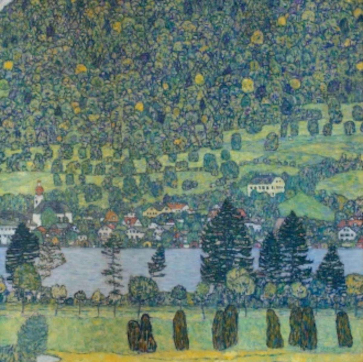 Gustav Klimt, Waldhag bei Unterach am Attersee (1916). Photo : &copy;Shotheby's