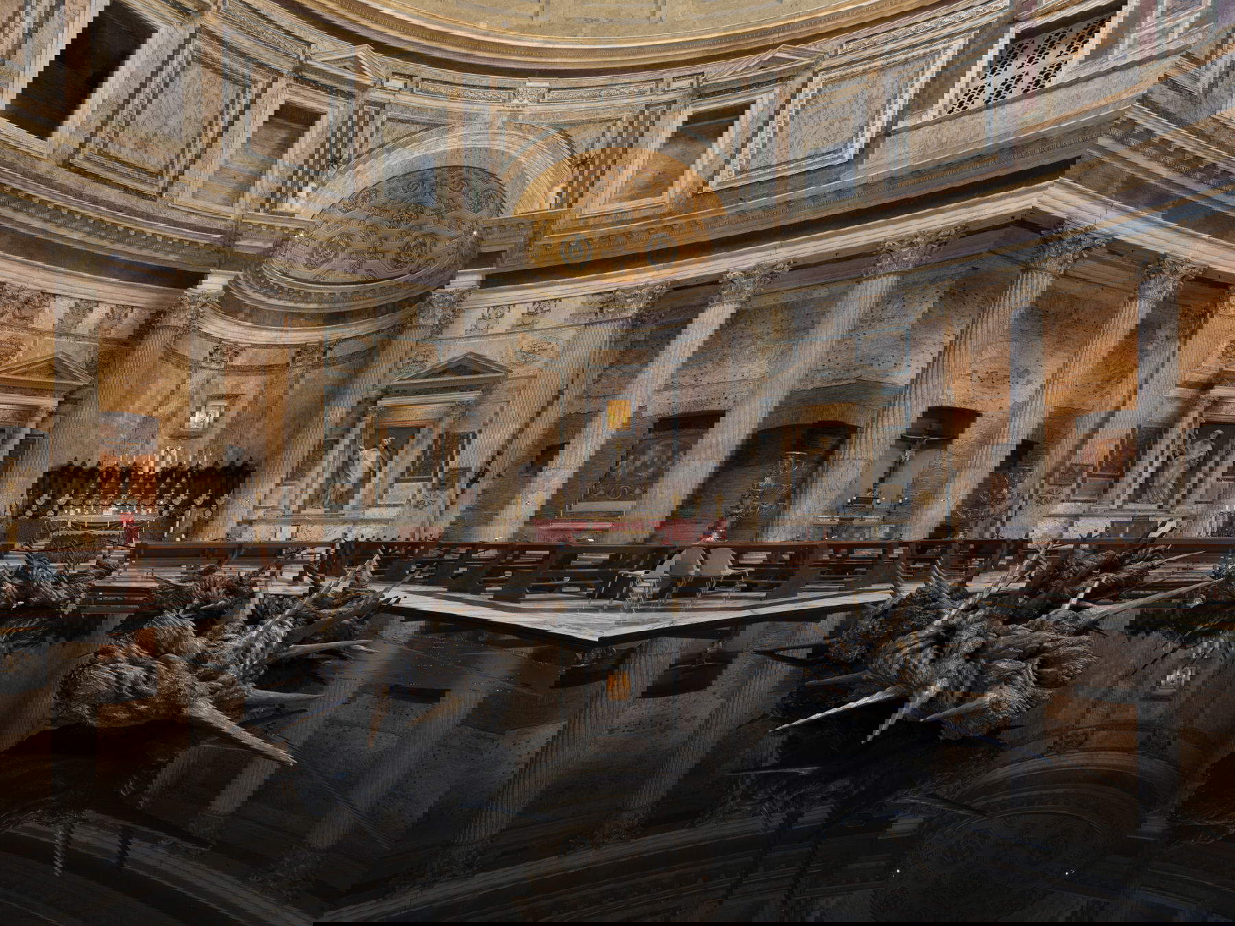 A broken crown under the Pantheon's oculus: Helga Vockenhuber and the Christian Passion