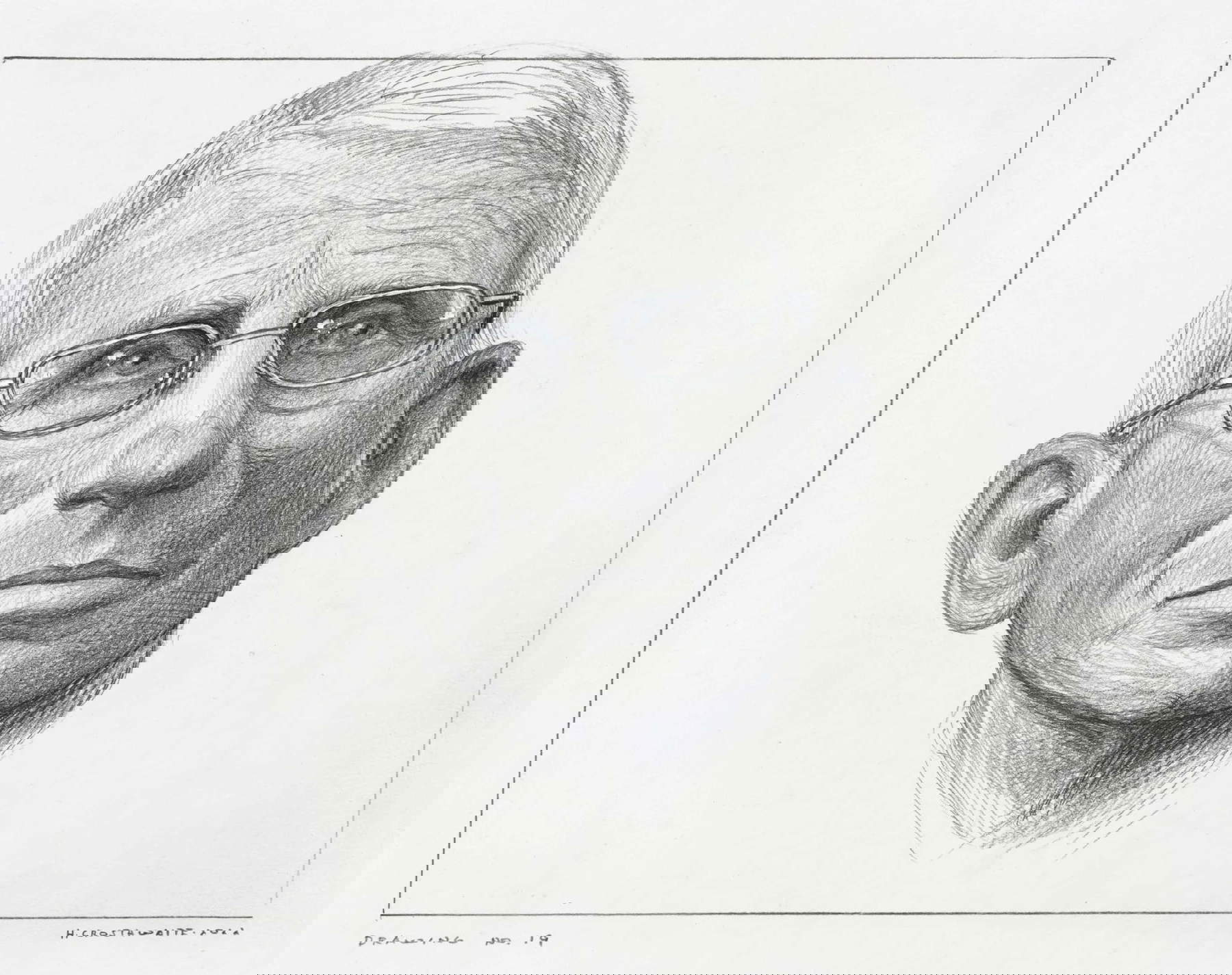 Hugo Crosthwaite, Portrait d'Anthony Fauci (2022 ; dessin)