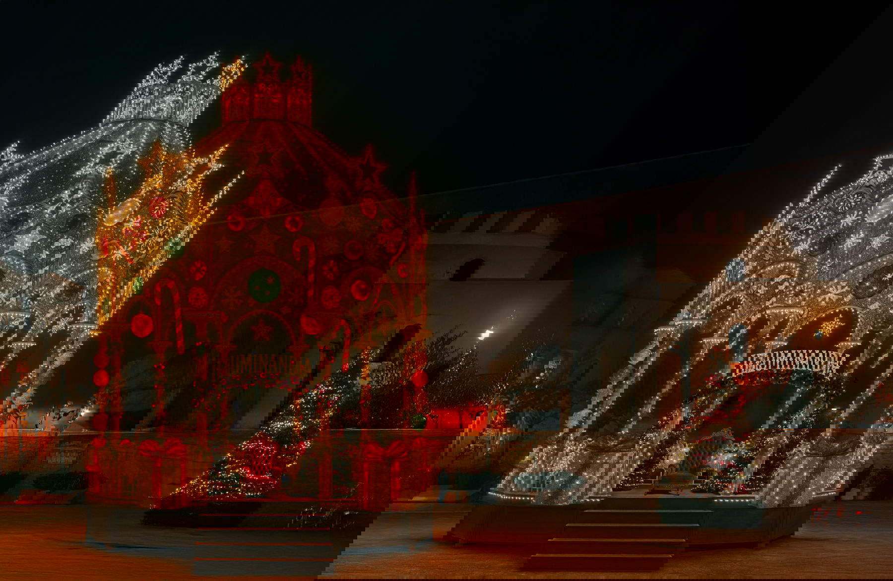 La boîte à musique de Noël d'Illuminandia à Monopoli