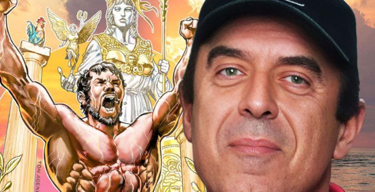 Taranto, en MArTa, la ilustración de Sal Velluto dedicada al atleta magno griego de via Genova