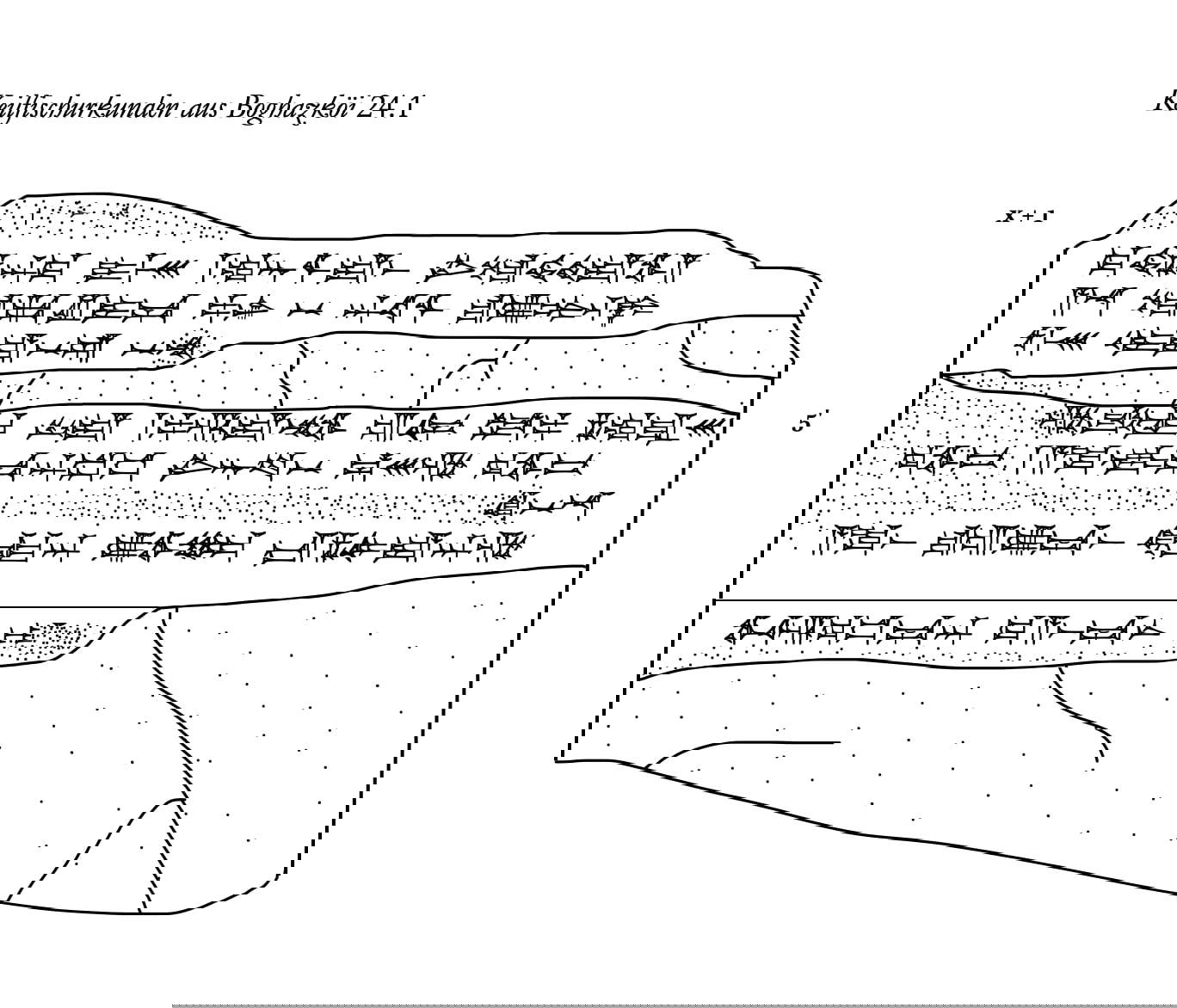 Illustrazione della tavoletta ittita
