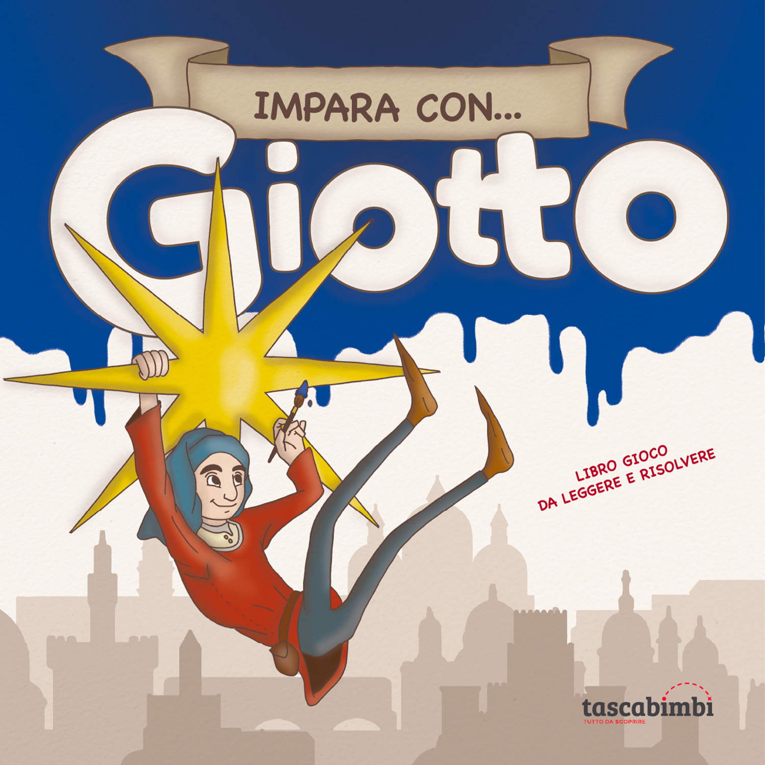 Pagine del libro-gioco Impara con... Giotto