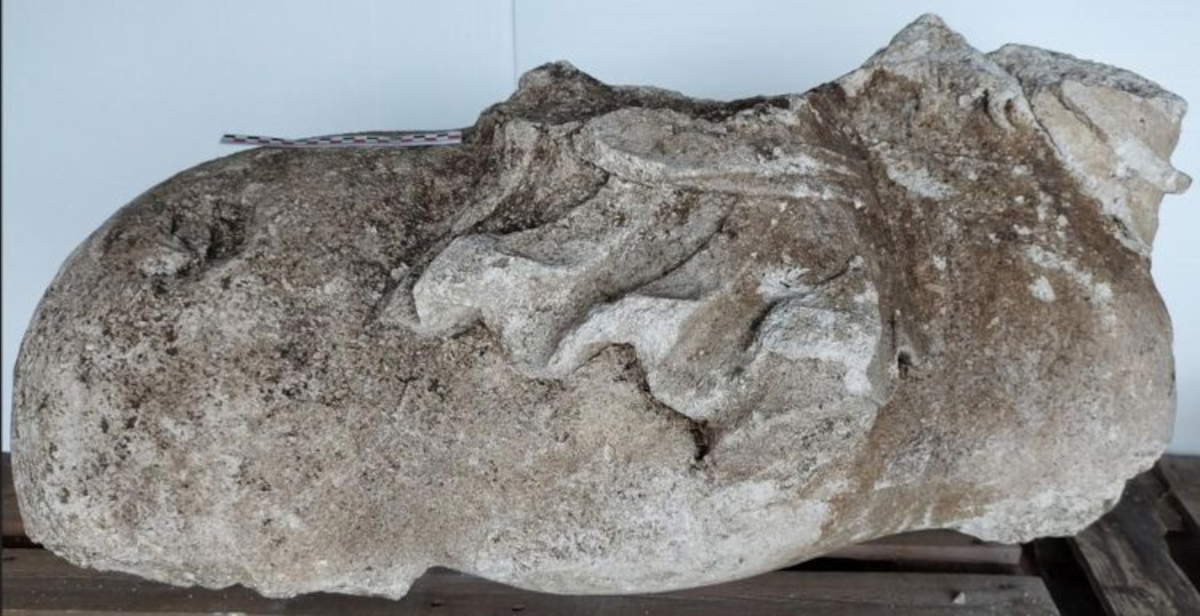 Renaissance equestrian statue found in Toul, France, buried after demolition of north gate