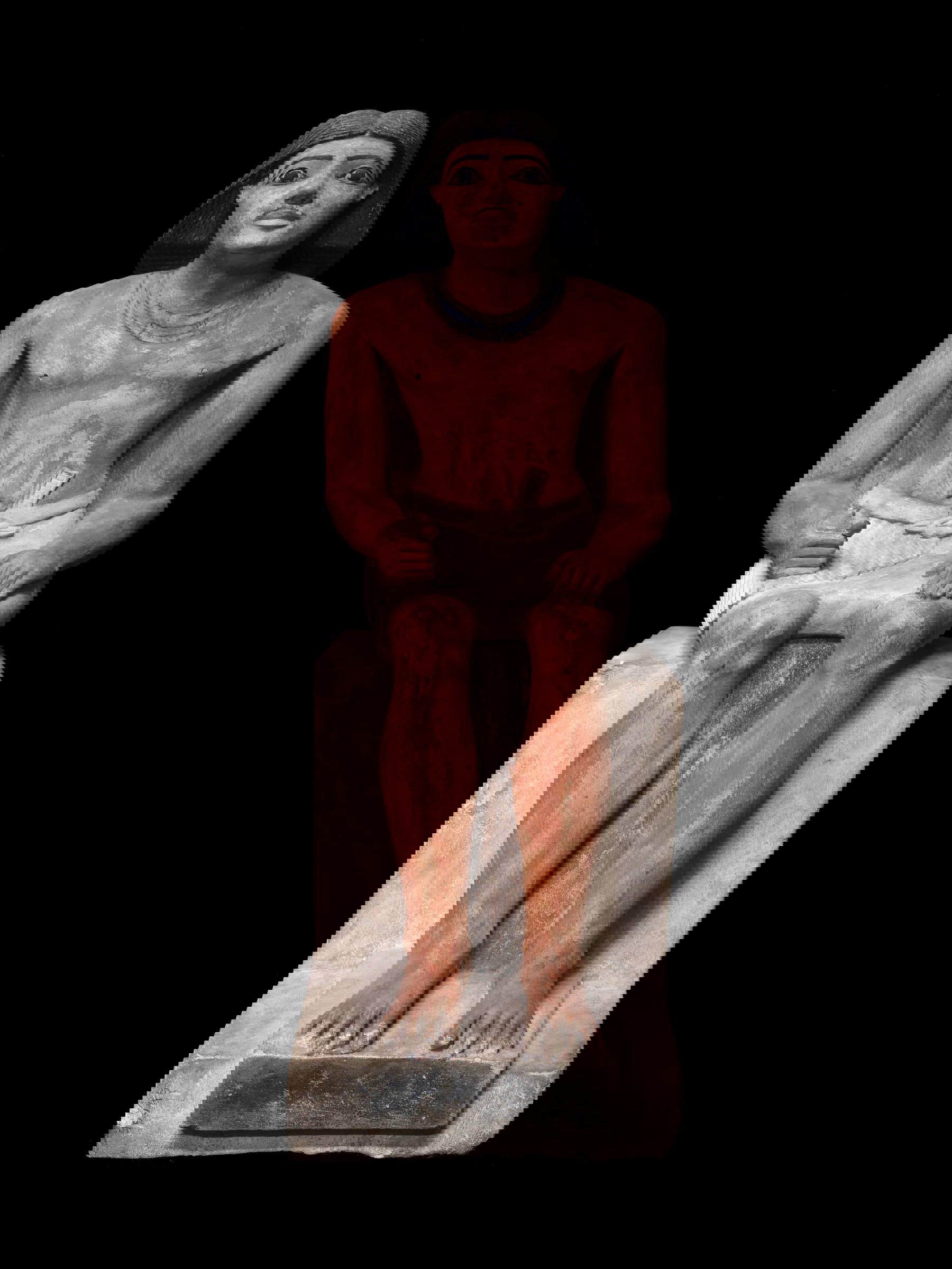 Inty-Shedu, Sovrintendente alla barca della dea Neith (Fine IV o inizio V dinastia, Antico Regno; pietra calcarea dipinta; Il Cairo, Museo Egizio). Foto: Massimo Listri