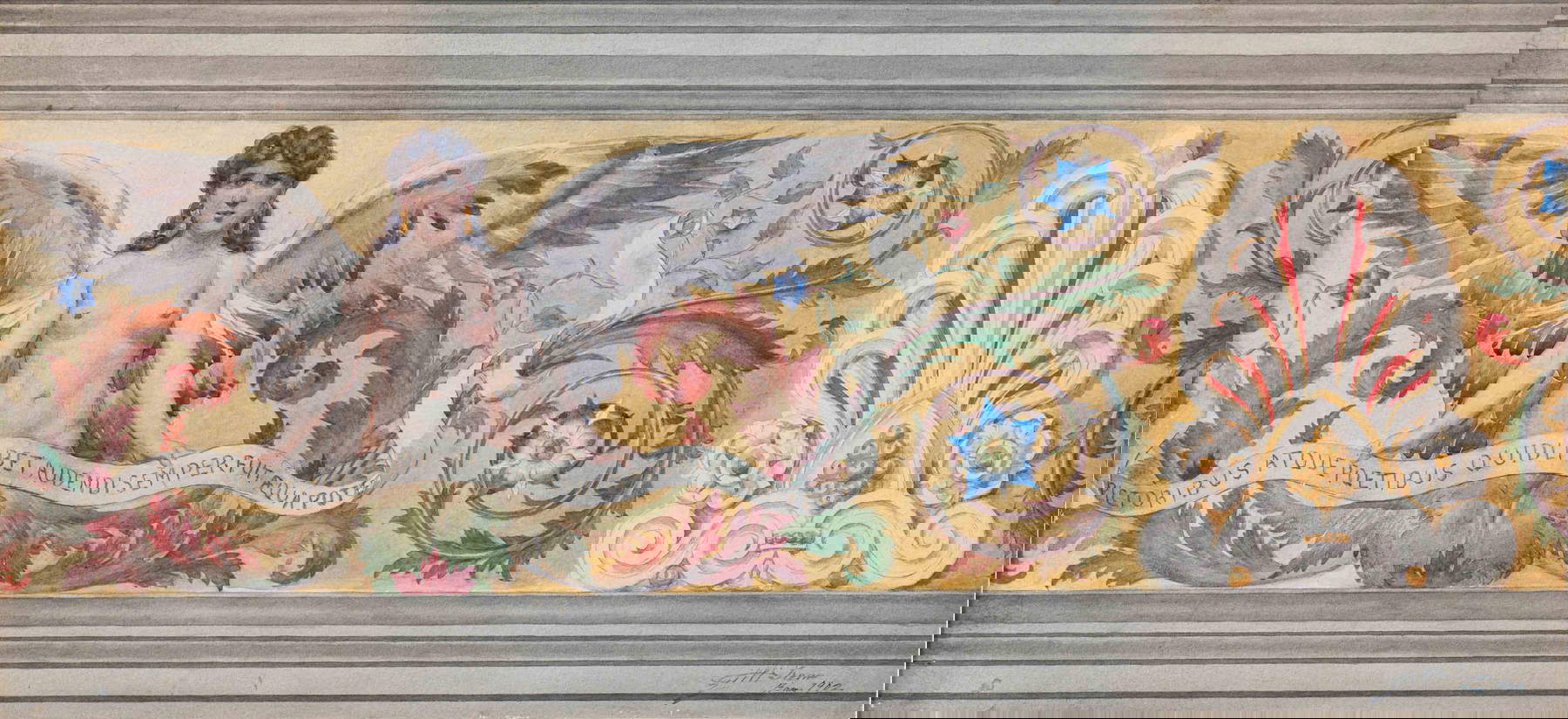 Irene Gilli, Étude de grotesque, Rome (1901)