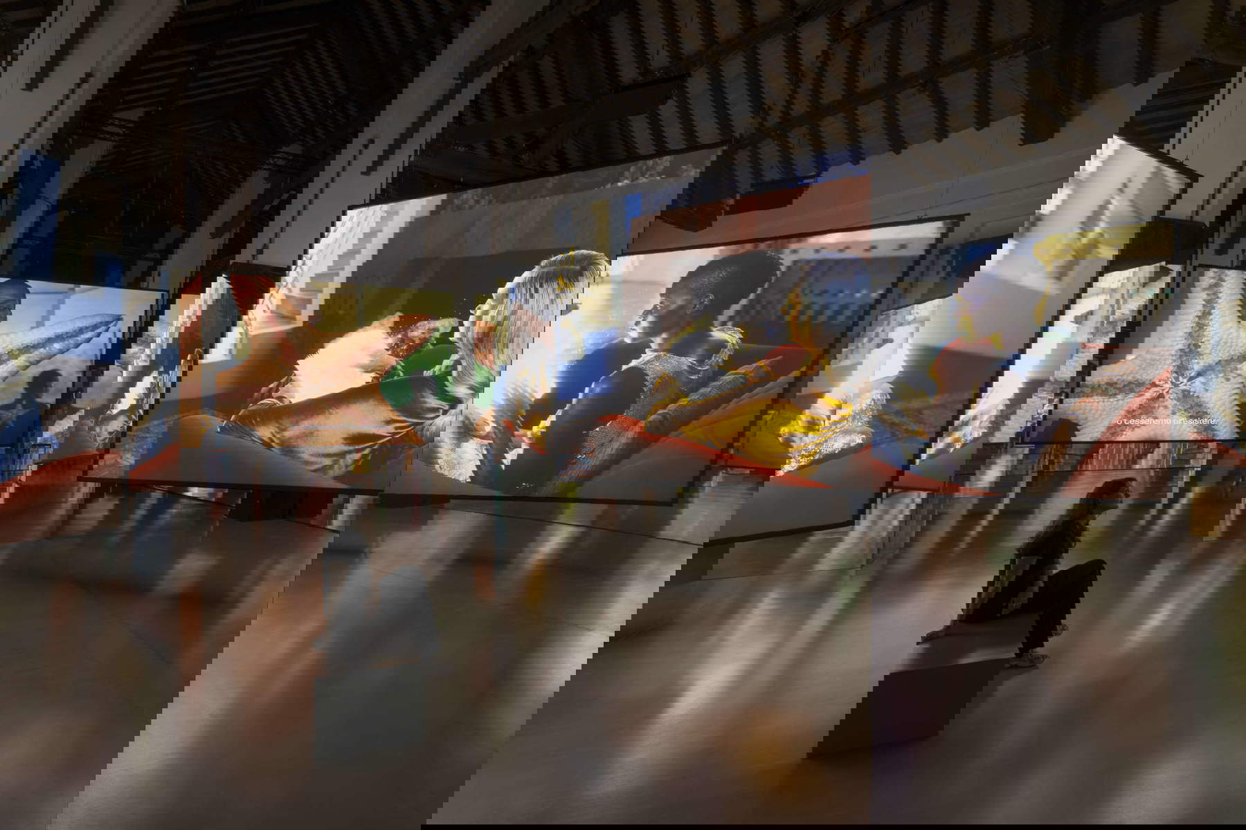 Allestimenti della mostra. Foto: Andrea Rossetti / Palazzo Te &copy; Isaac Julien, su concessione dell'artista, Victoria Miro e Jessica Silverman