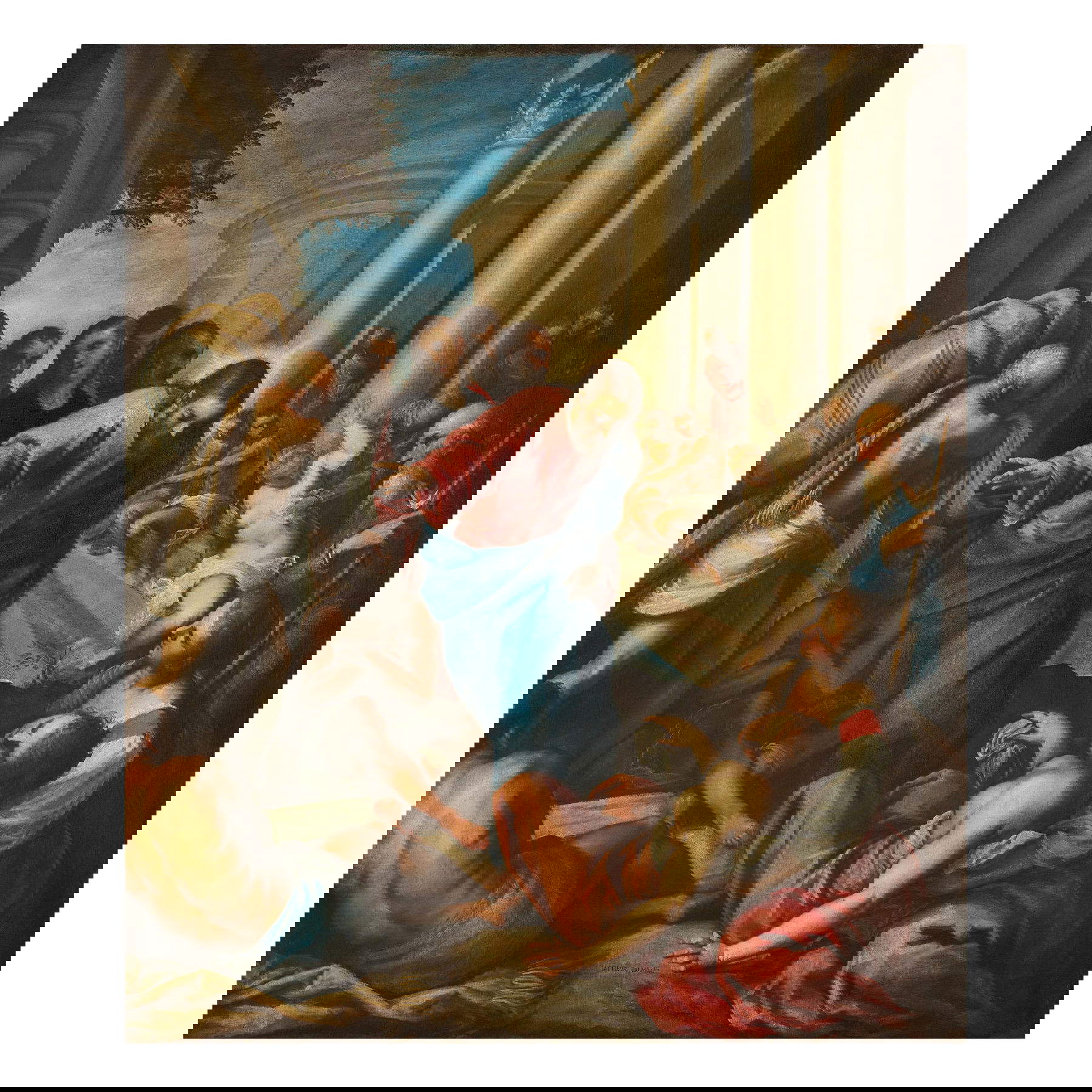 Jacopo Negretti, llamado Palma il Giovane, La piscina probática (óleo sobre lienzo, 112,5 x 95,5 cm)