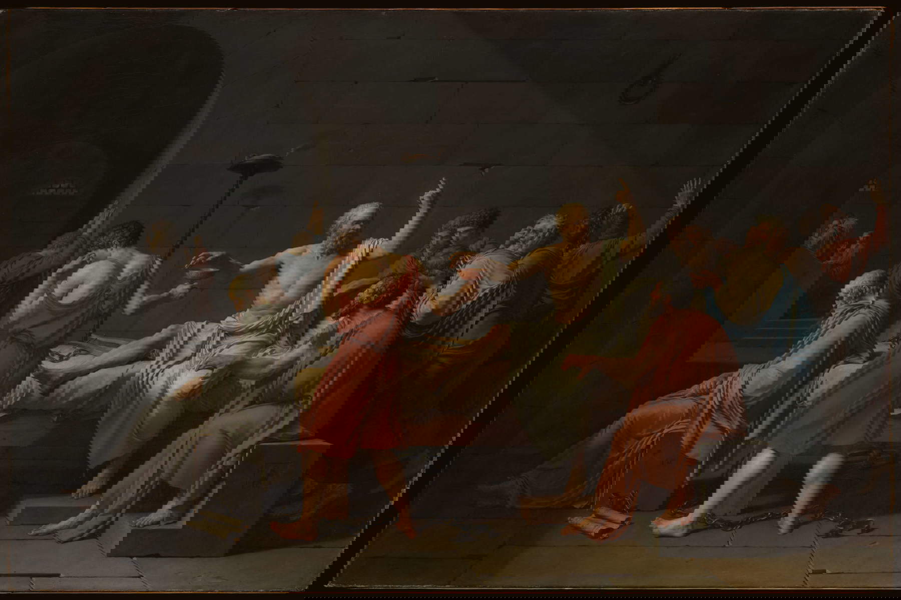 Jacques-Louis David, La morte di Socrate (New York, The Metropolitan Museum of Art)