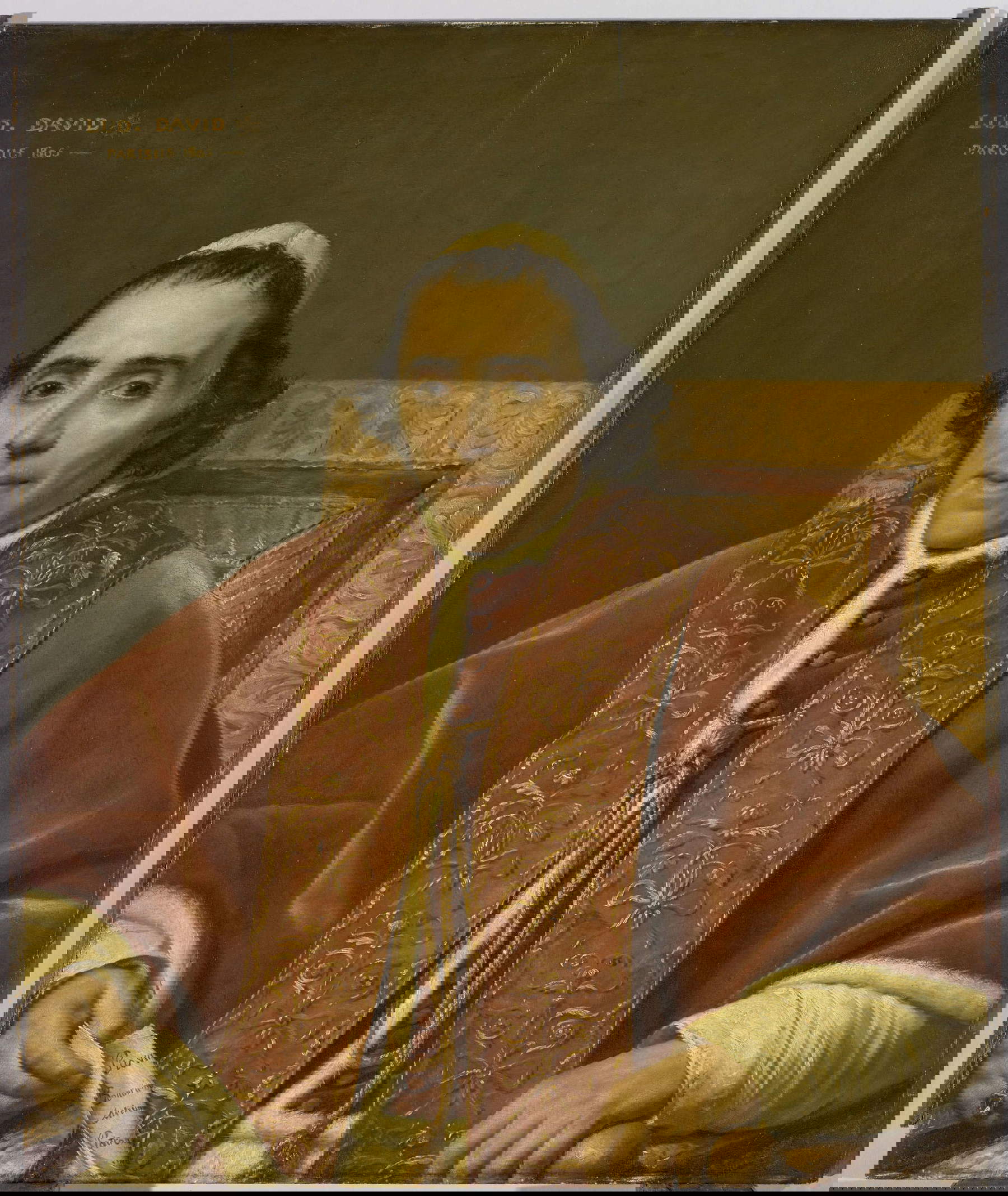 Jacques-Louis David, Ritratto di Papa Pio VII (Parigi, Louvre). Foto: Adrien Didierjean &copy; GrandPalaisRmn