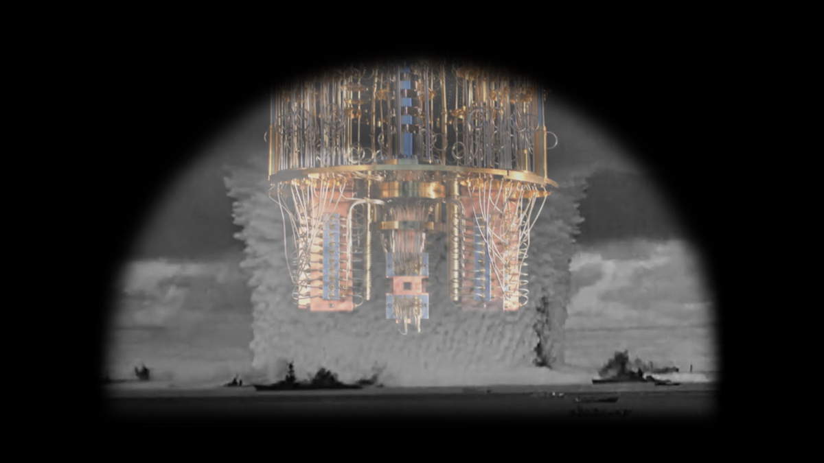 An exhibition in Venice explores the spatial and temporal paradoxes introduced by quantum theory