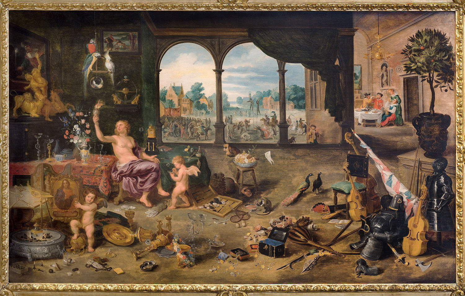 Jan Brueghel the Younger, The Vanity of Human Life (1631; oil on panel, 64 x 106 cm; Turin, Musei Reali - Galleria Sabauda)
