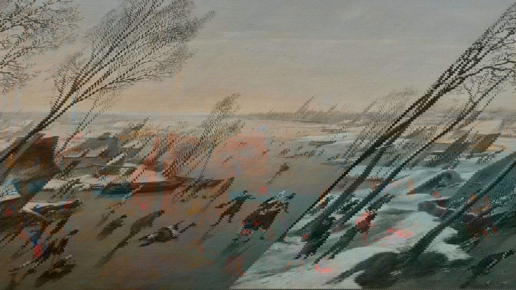 Jan Wildens, Ice Skaters (January) (c. 1614; oil on canvas, 120 &times; 193 cm; Genoa, Musei di Strada Nuova, inv. PB 93)