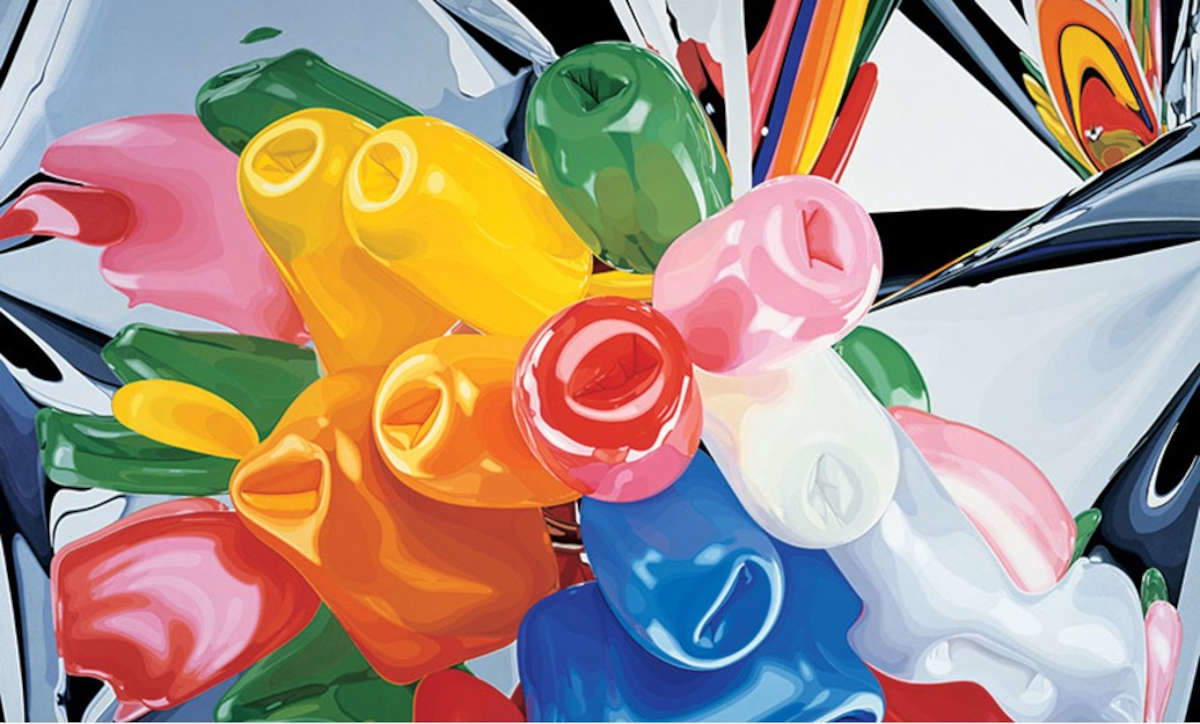 Jeff Koons, Tulips (1995-1998; olio su tela)