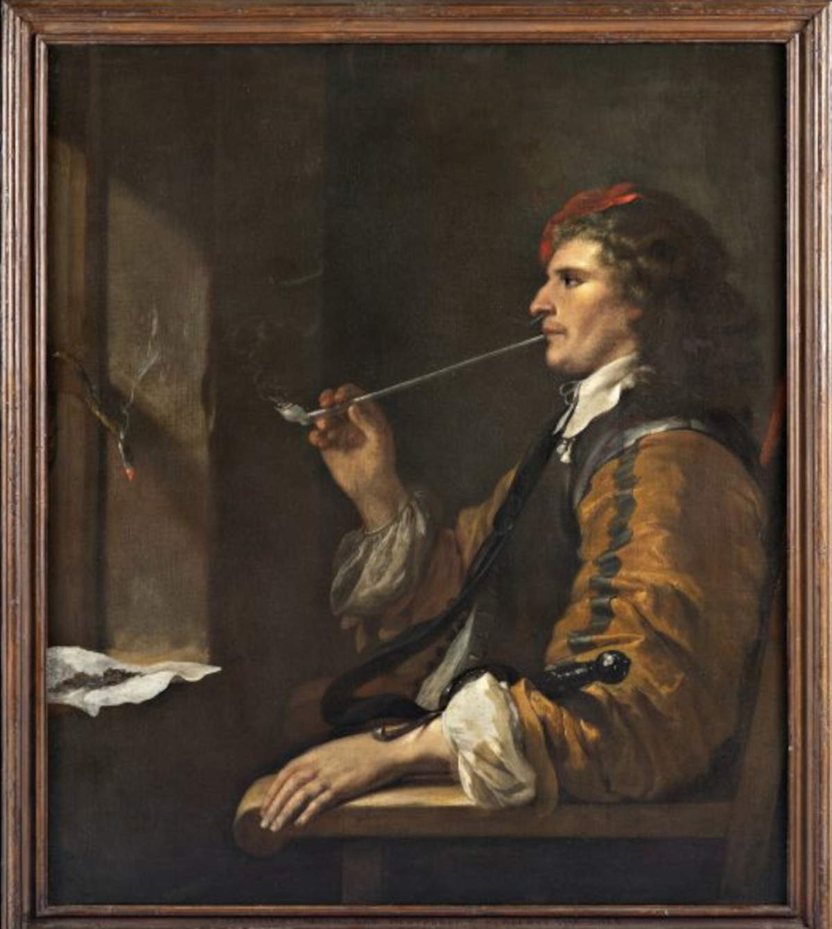 Johann Heinrich Sch&ouml;nfeld, Der Geruch (Mitte 17. Jahrhundert; Öl auf Leinwand, 105 x 89,5 cm)