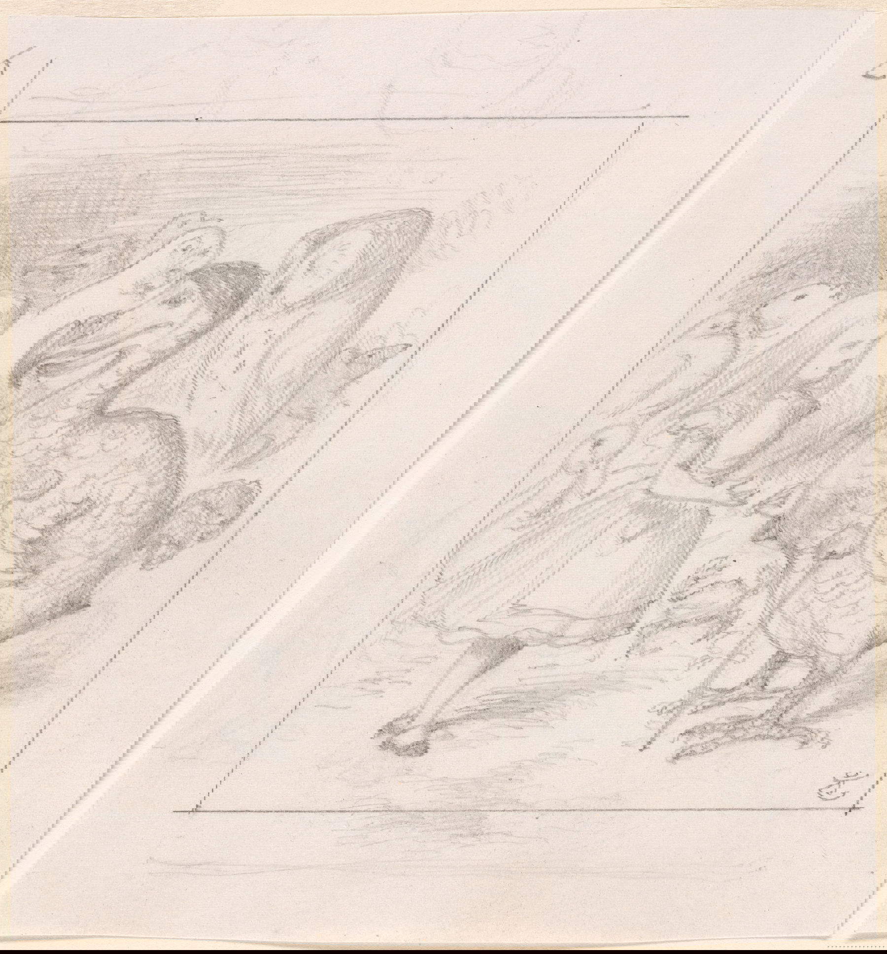 John Tenniel, Alices 'Preis'!!! (Bleistift; New York, The Morgan Library &amp; Museum)