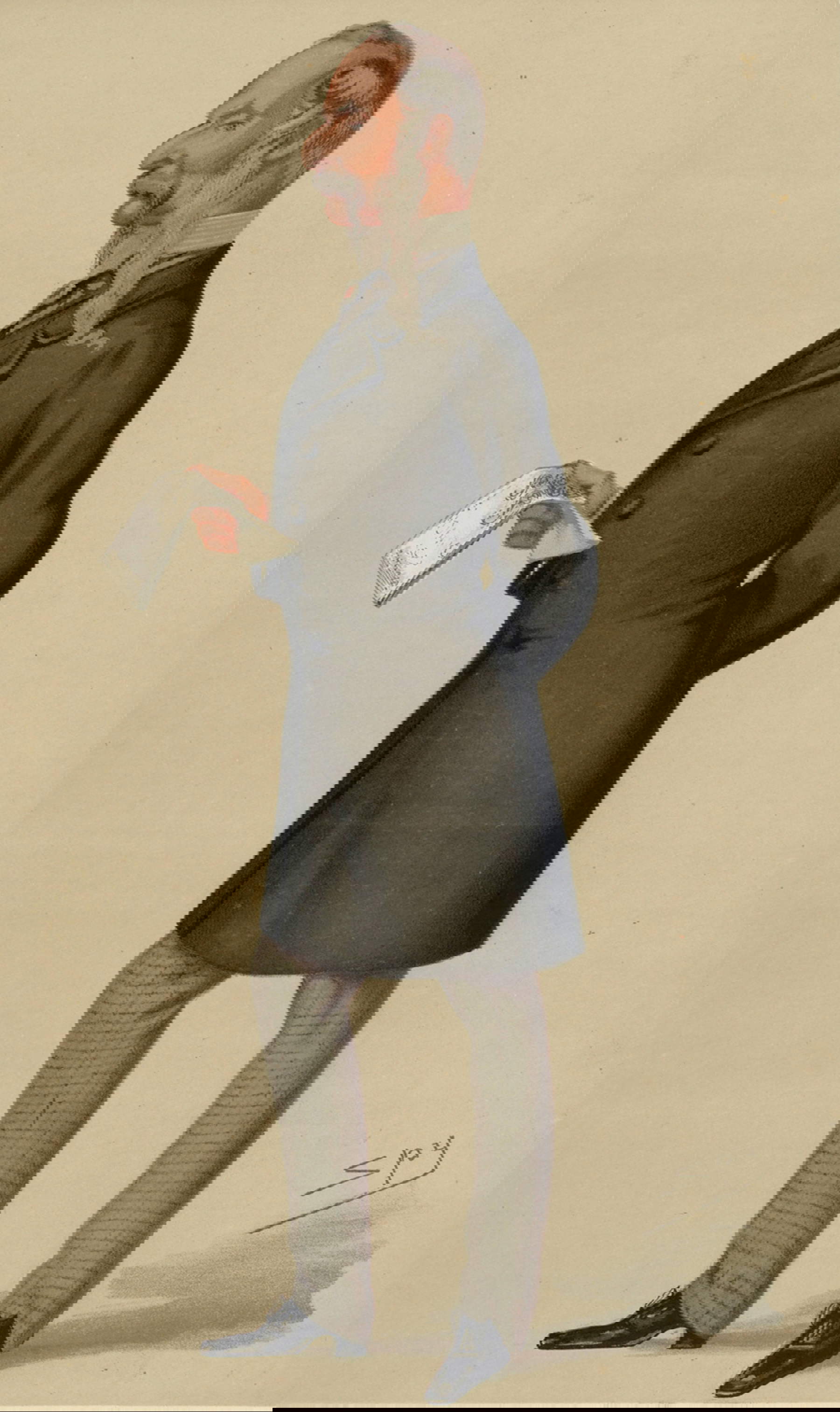 Porträt von John Tenniel, veröffentlicht in Vanity Fair am 26. Oktober 1878. Sammlung Harry Beard. Museum Nr. S.432-2010 &copy; Victoria and Albert Museum, London