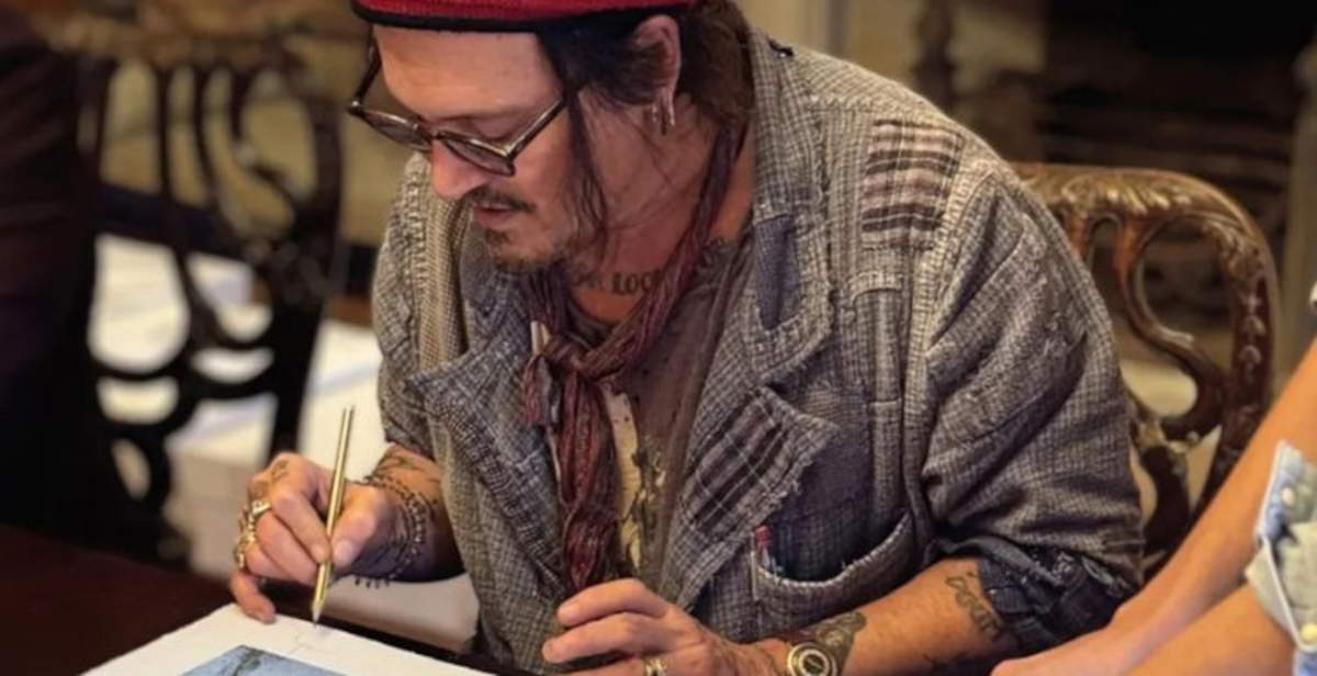 Johnny Depp gibt sein Debüt als Künstler: zwei Siebdrucke werden bei Deodato Arte in Mailand ausgestellt