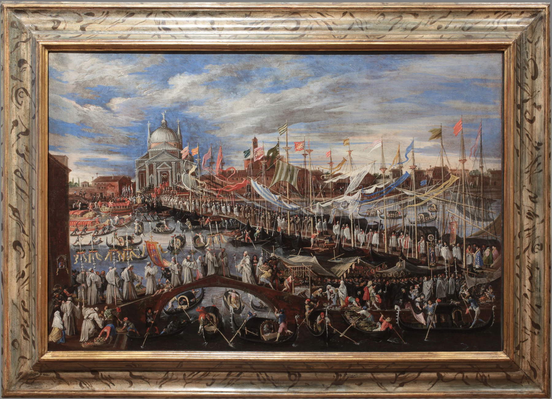 Joseph Heintz el Joven, La procesión del Redentor (óleo sobre lienzo, 62 x 92 cm)