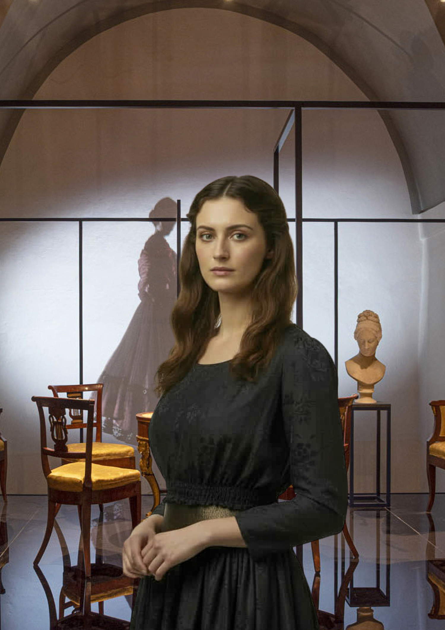 Anita Garibaldi - avatar narrateur. Avec l'aimable autorisation de la Fondazione Brescia Musei