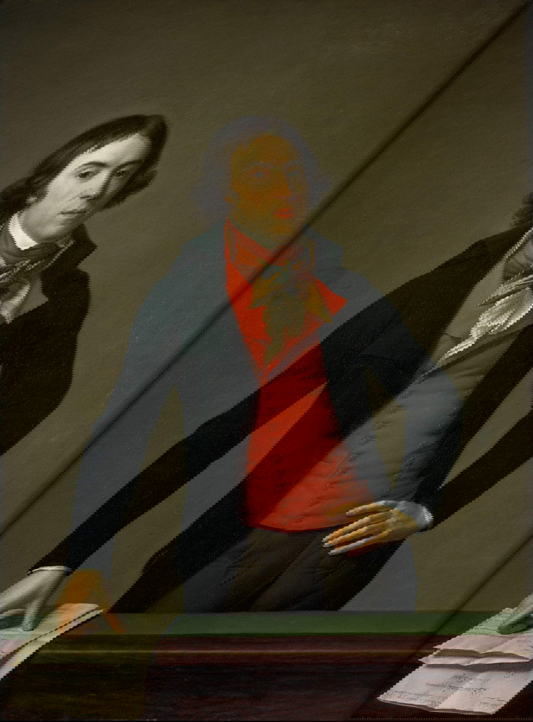 Jean-Louis Laneuville, Portrait de Bertrand Bar&egrave;re de Vieuzac (1793-1794 ; huile sur toile, 130 cm x 97 cm ; Brême, Kunsthalle Bremen)