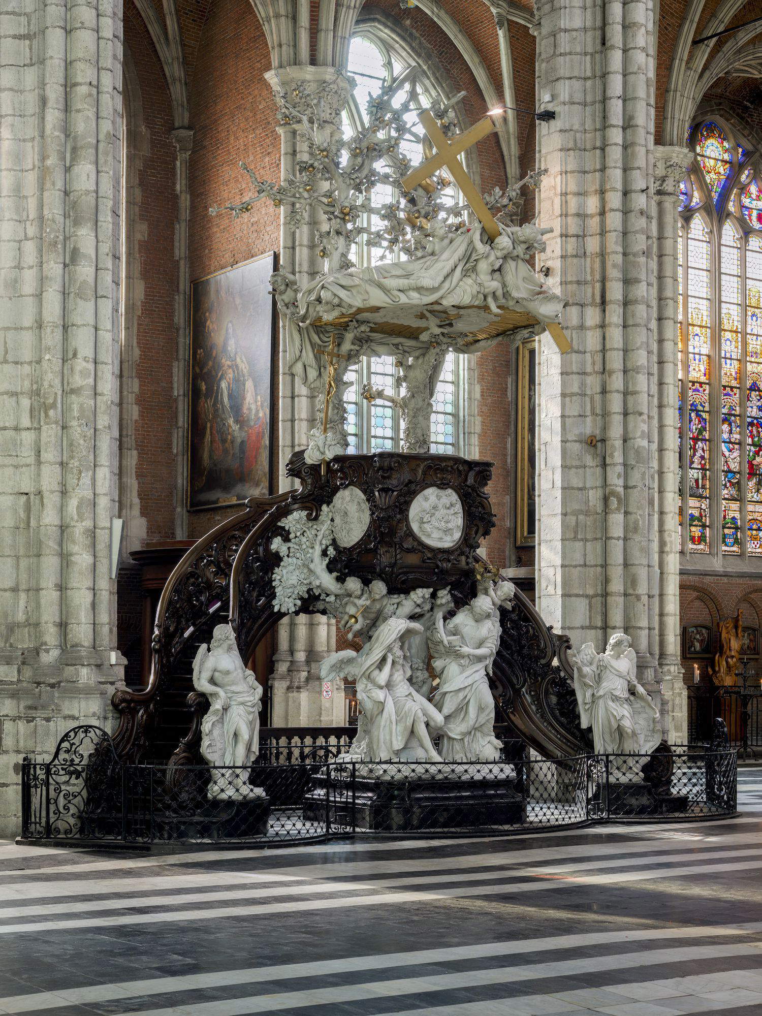 Il pulpito di Laurent Delvaux. Foto: Dominique Provost