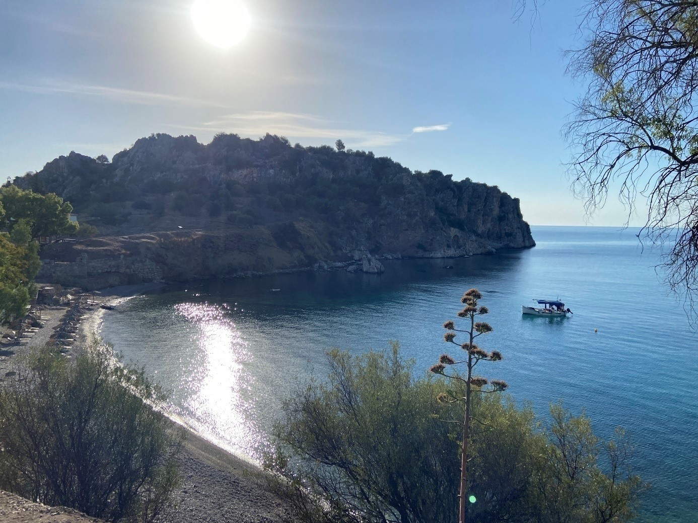 Il punto di partenza era una barca ancorata nei pressi del taglio dello scavo. ©Niklas Eriksson