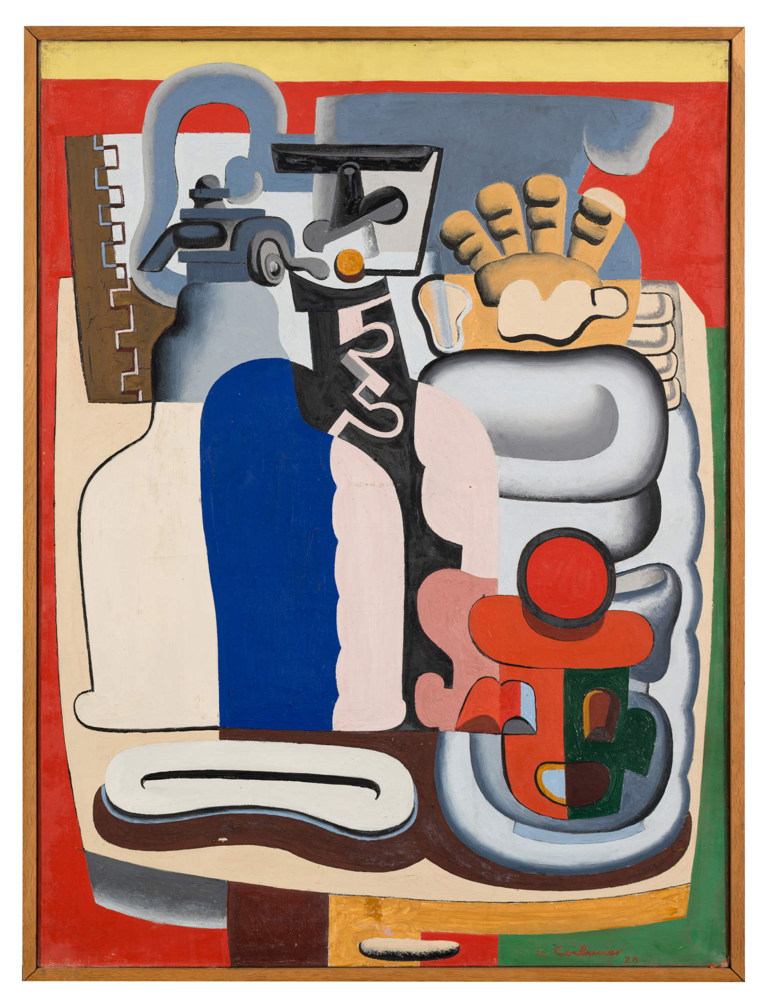 Le Corbusier, Still Life with Siphon (1928; oil on canvas, 134 x 115 x 7 cm; Paris, Fondation Le Corbusier © 2025, FLC/ProLitteris, Zurich