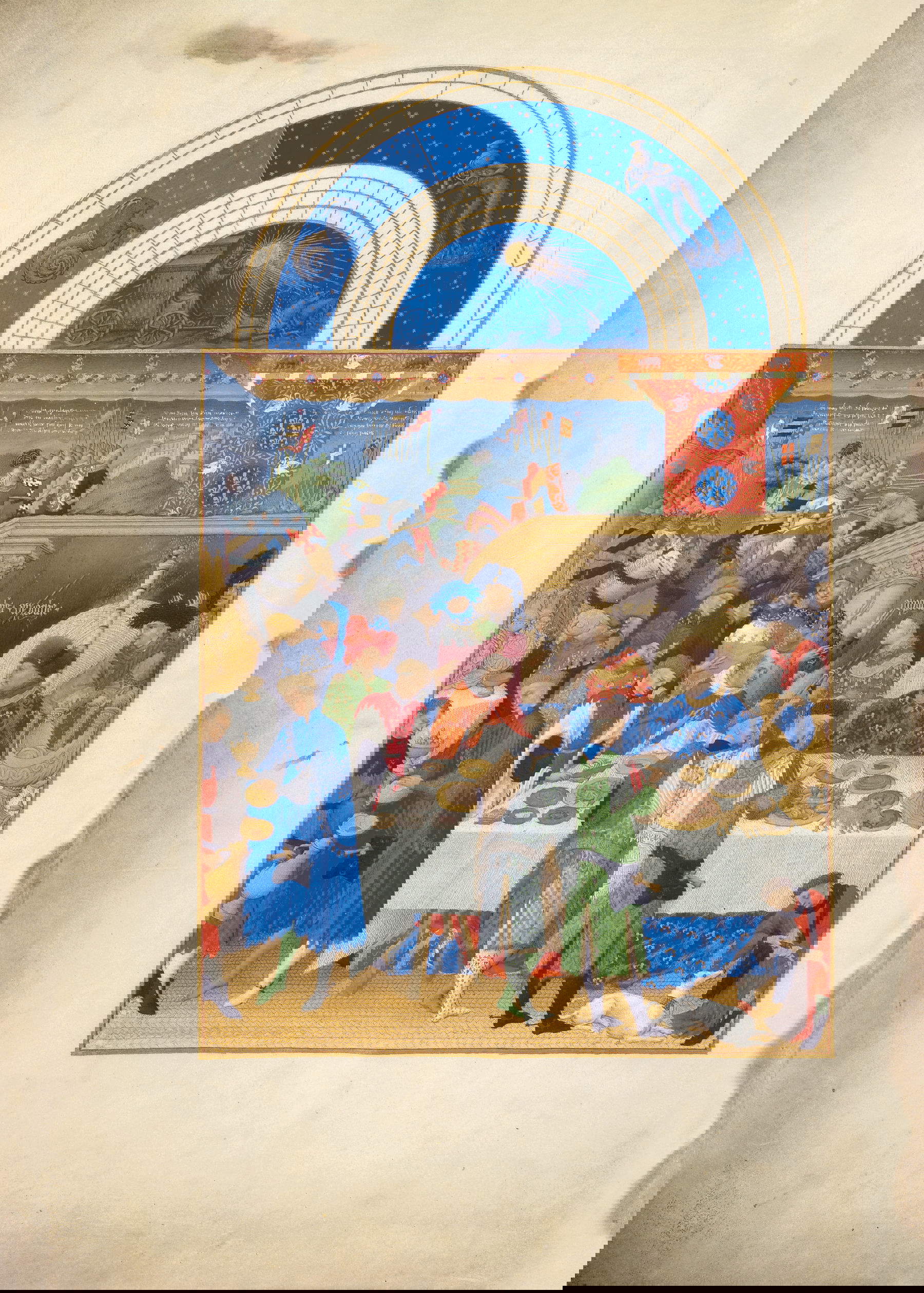 Pagina de Le Tr&egrave;s Riches Heures del Duca di Berry