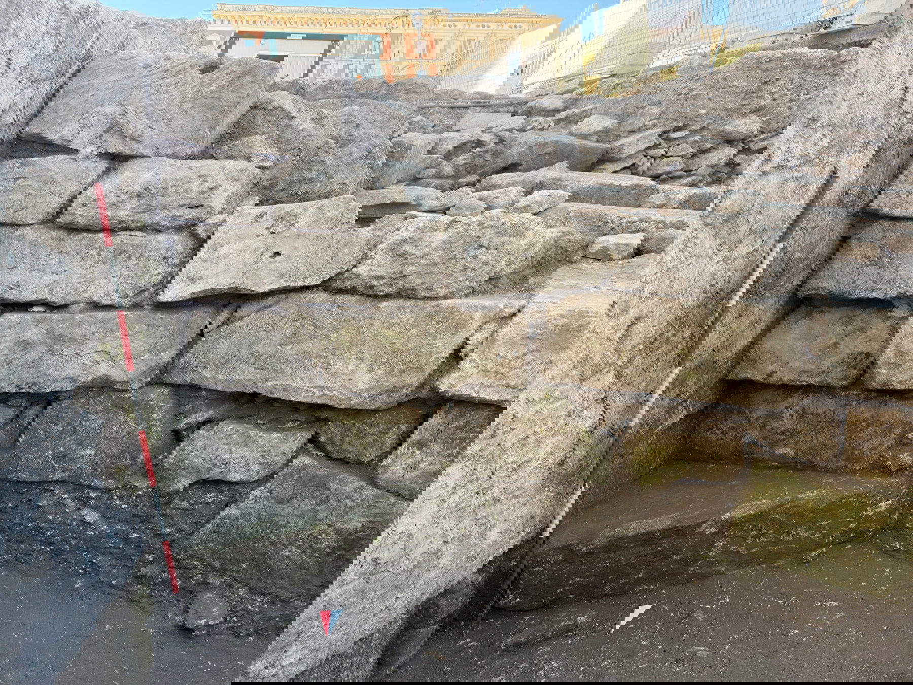 Les fouilles du haut Moyen Âge près de l'amphithéâtre de Lecce. Photo : Ministère de la Culture - Soprintendenza Archeologia Belle Arti e Paesaggio pour les provinces de Brindisi, Lecce et Tarente.