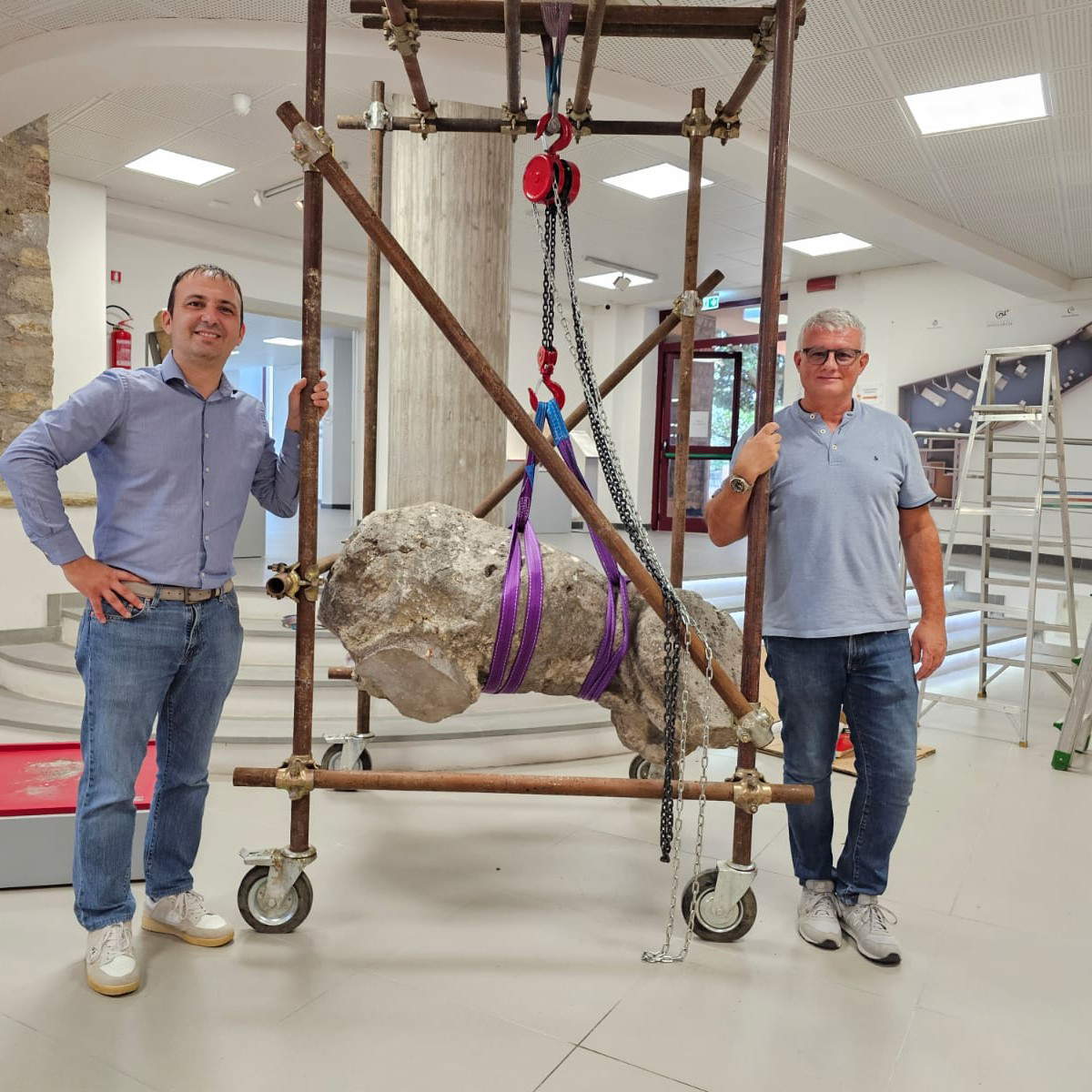 Die Löwen von Corciano lasciano l'Antiquarium. Foto: Comune di Corciano