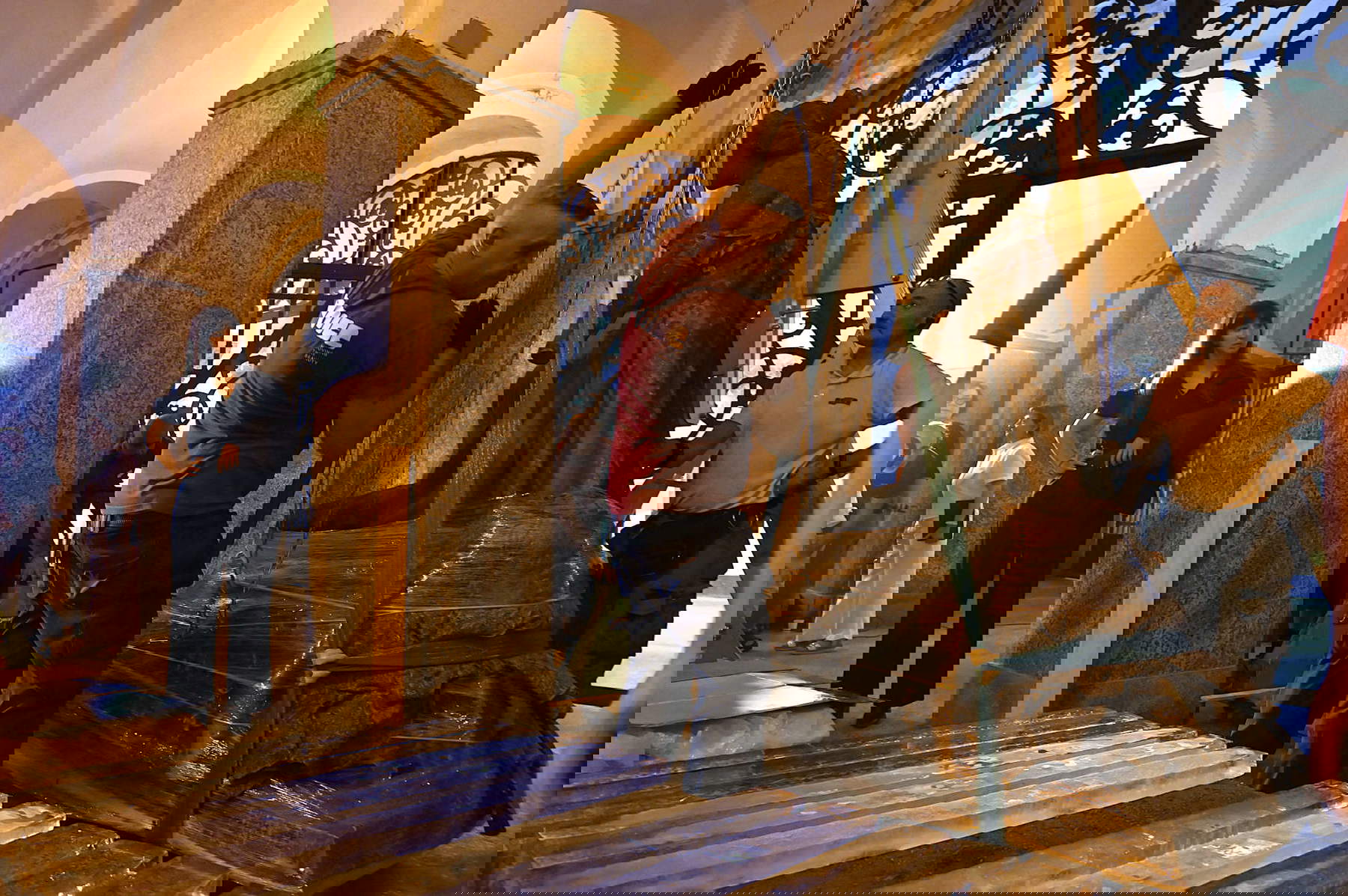 Il ritorno della Libert&agrave; di Vincenzo Vela al Cimitero Monumentale di Milano. Foto: Comune di Milano