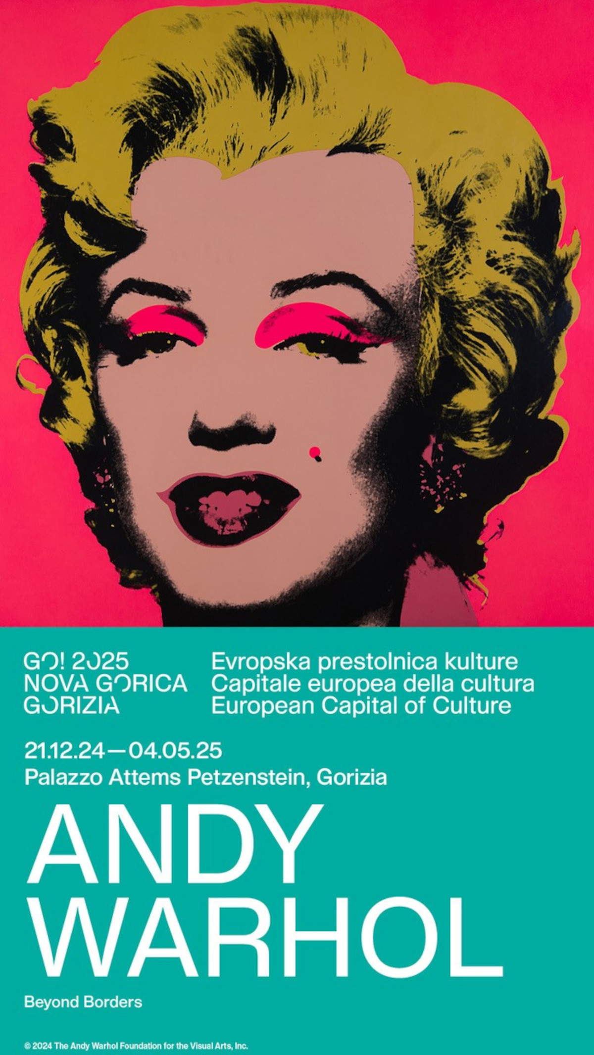 Affiche d'exposition d'Andy Warhol