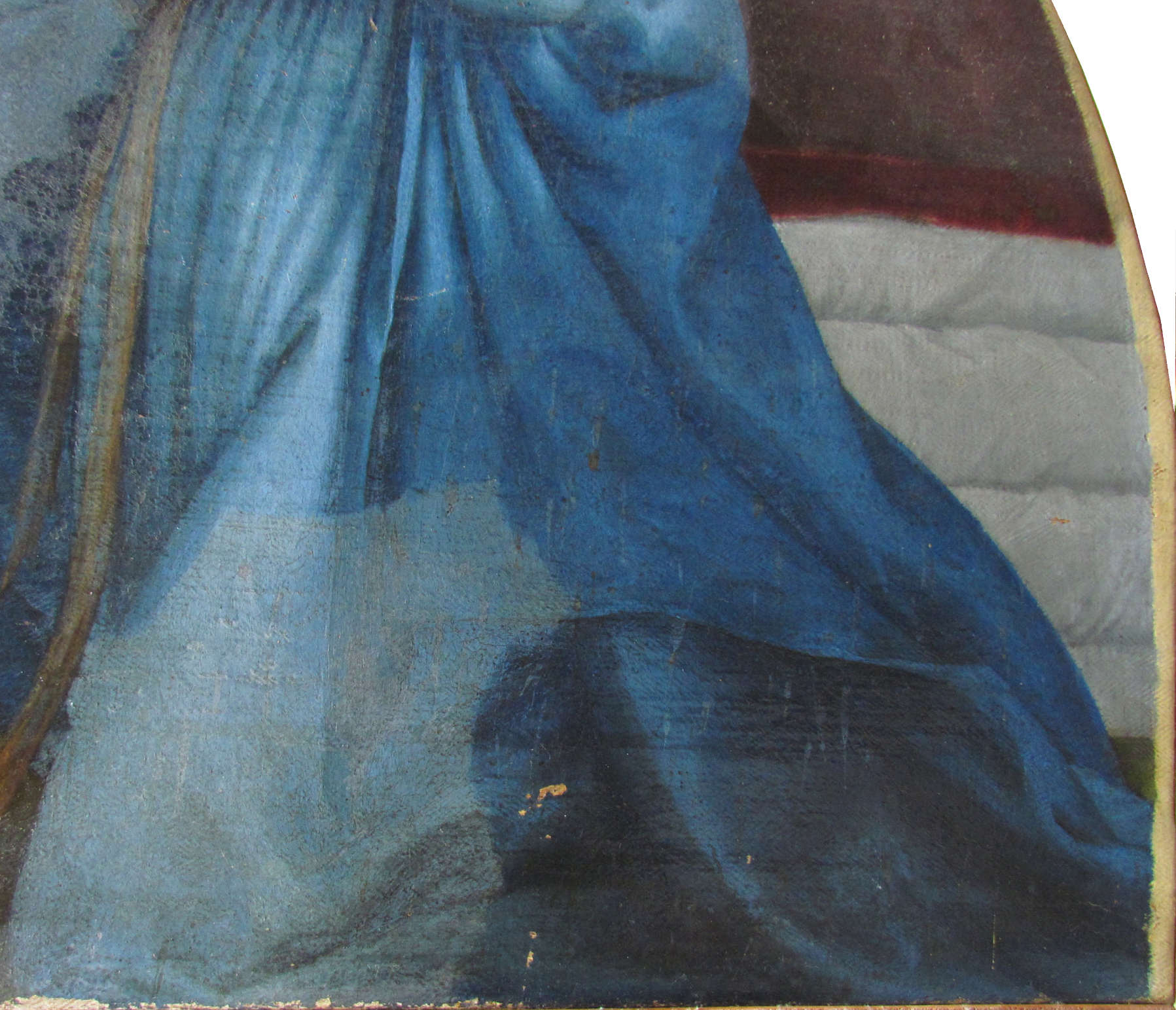 Cleaning of Mary's mantle Cleaning of Mary's mantle