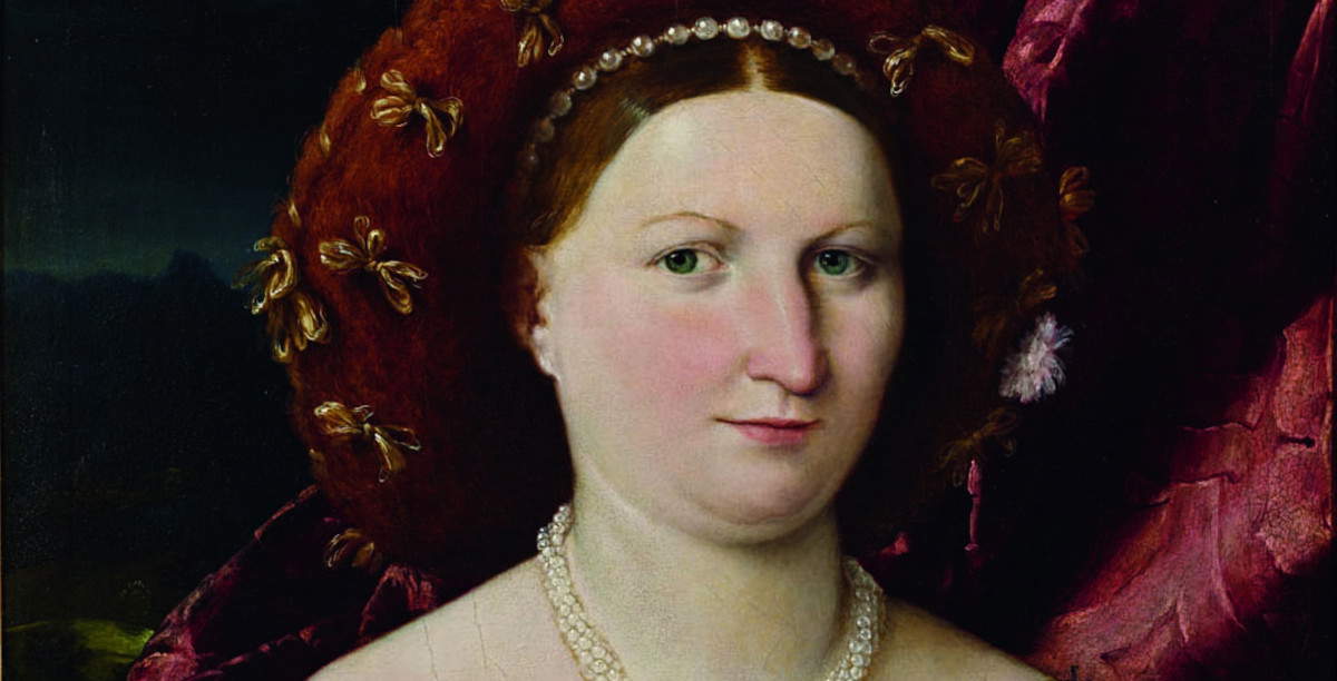 Lorenzo Lotto's Portrait of Lucina Brembati arrives at the Capodimonte Museum on a trip from Bergamo 