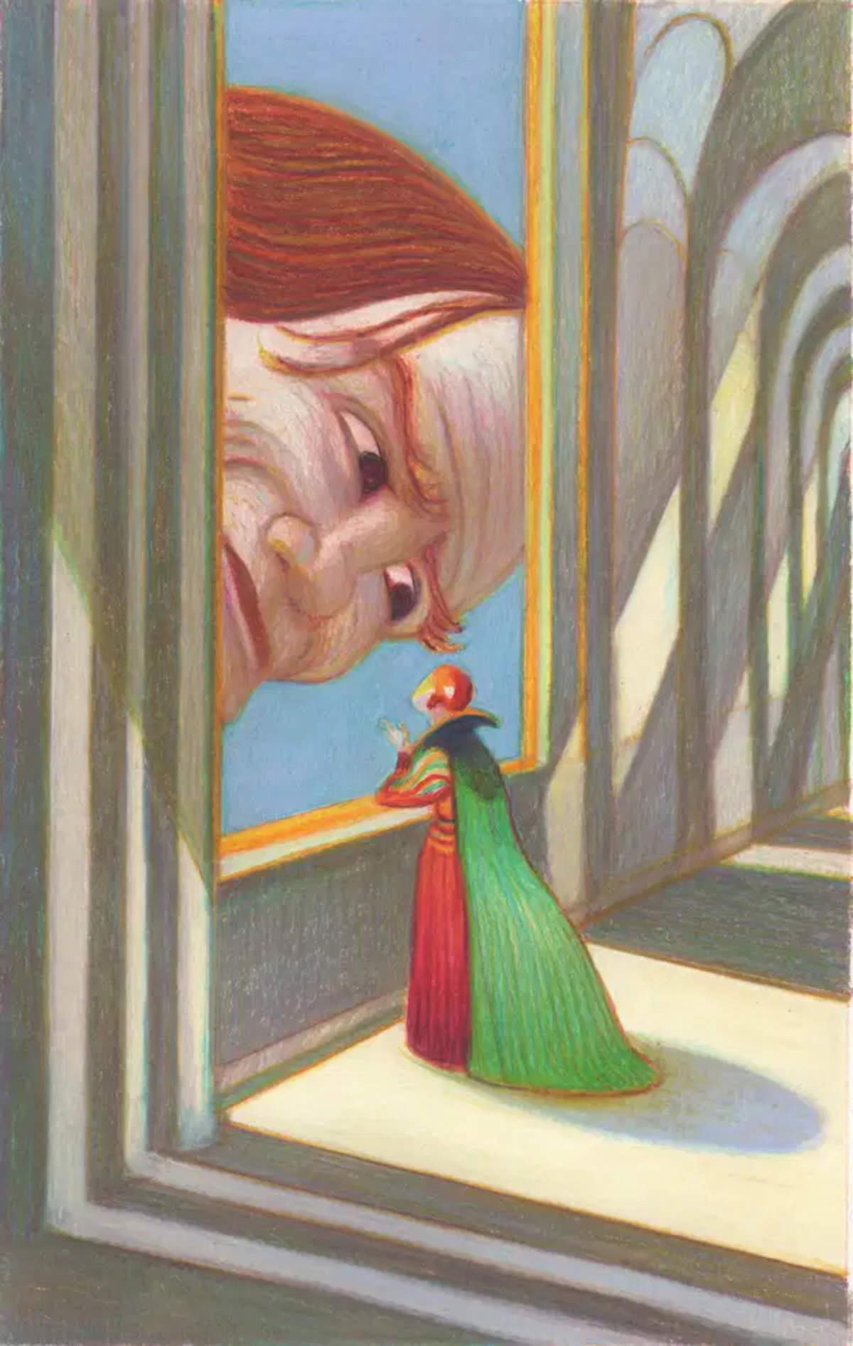 Una delle sue opere in mostra
