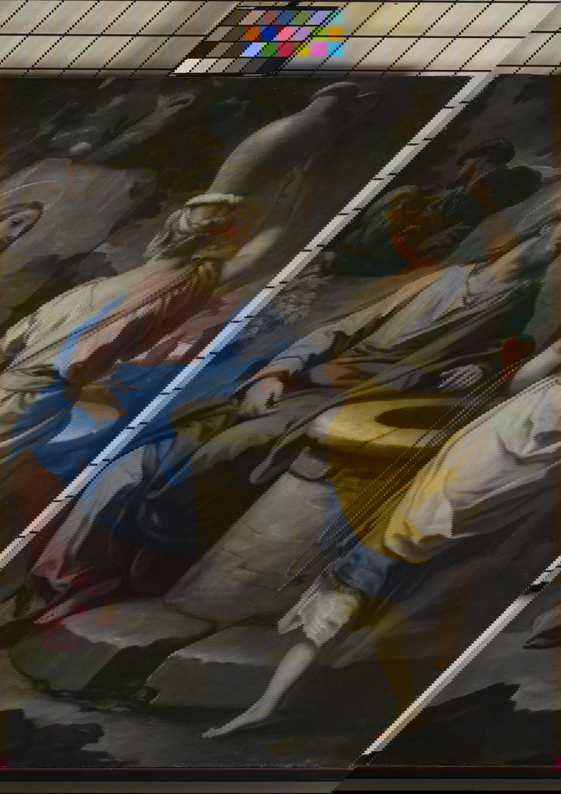 Luca Giordano, Die samaritanische Frau am Brunnen, vor der Restaurierung