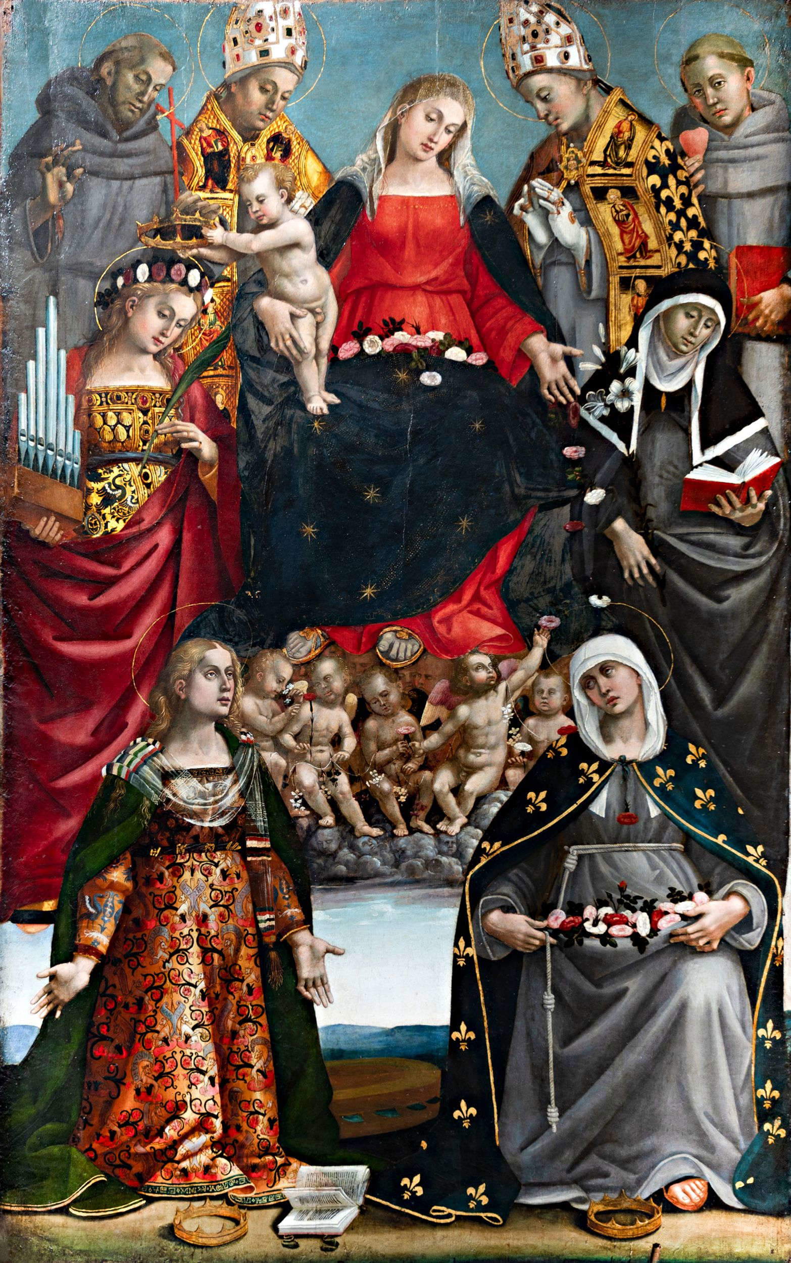 La Pala di Santa Cecilia di Luca Signorelli dopo il restauro La Pala di Santa Cecilia di Luca Signorelli dopo il restauro