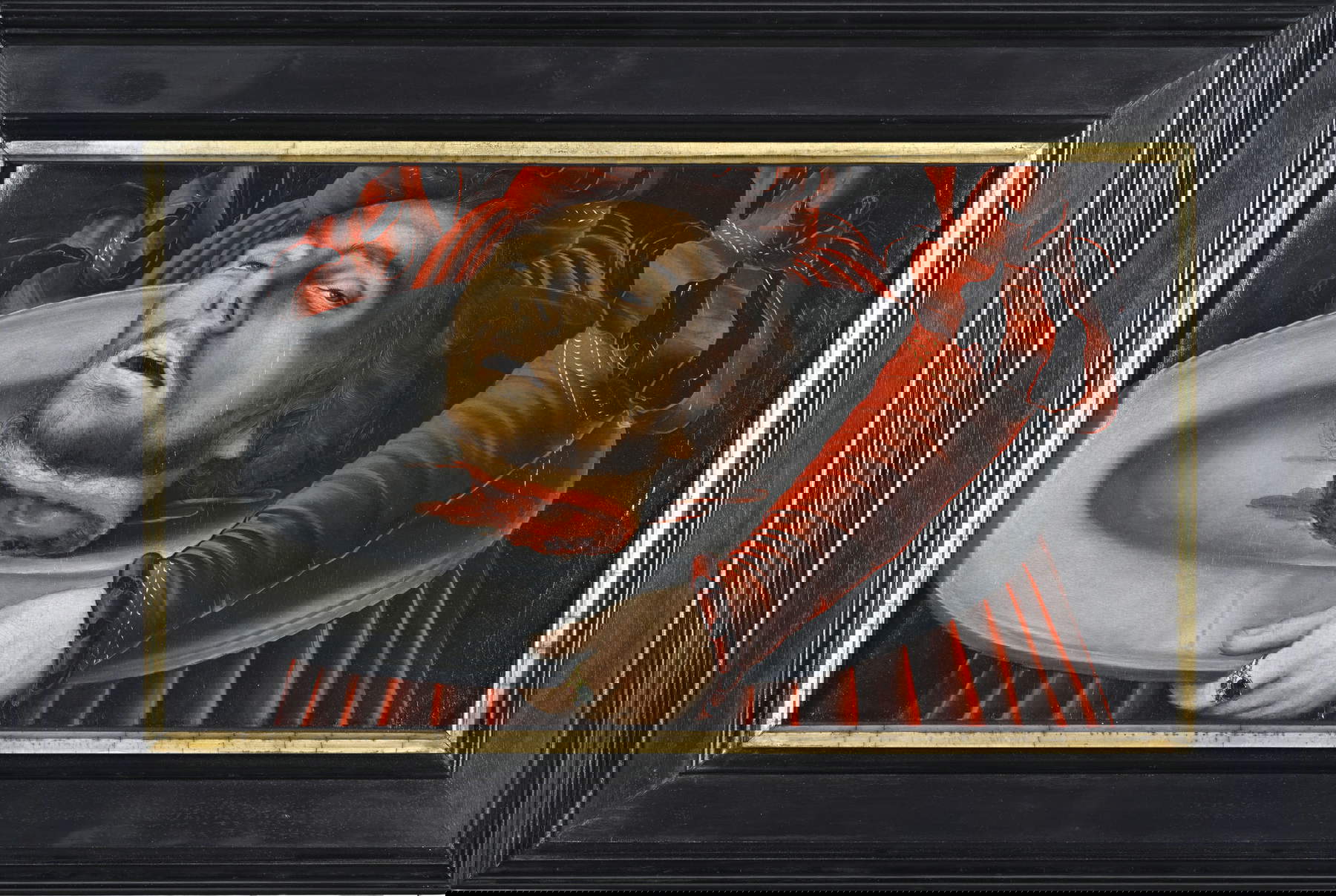 Lucas Cranach (attr.), Kopf des Täufers (um 1530; Tempera auf Tannenholz; Gotha, Friedenstein Stiftung, Herzogliches Museum). Foto: Lutz Ebhardt